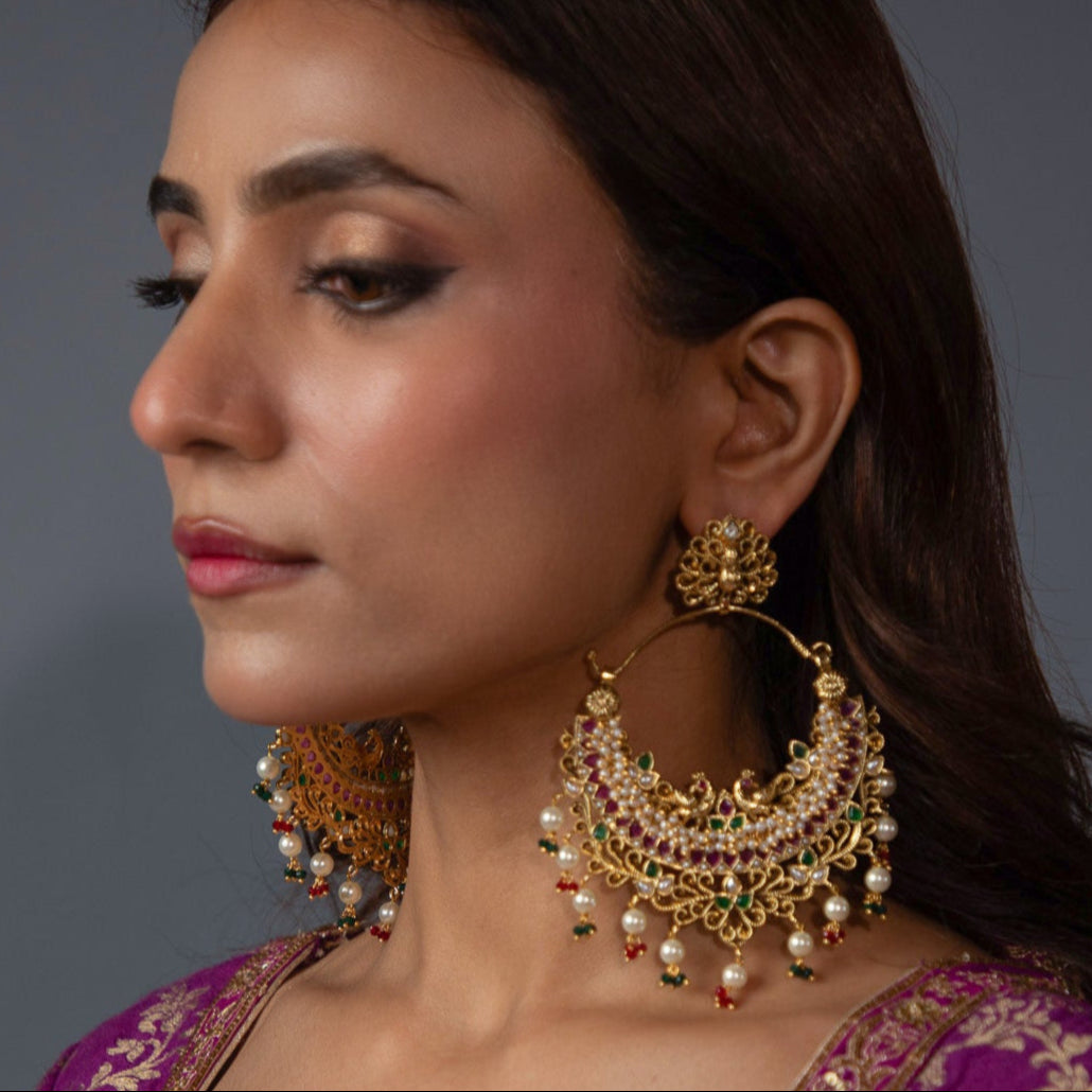 Navratan Madhuri Moti Jhumka