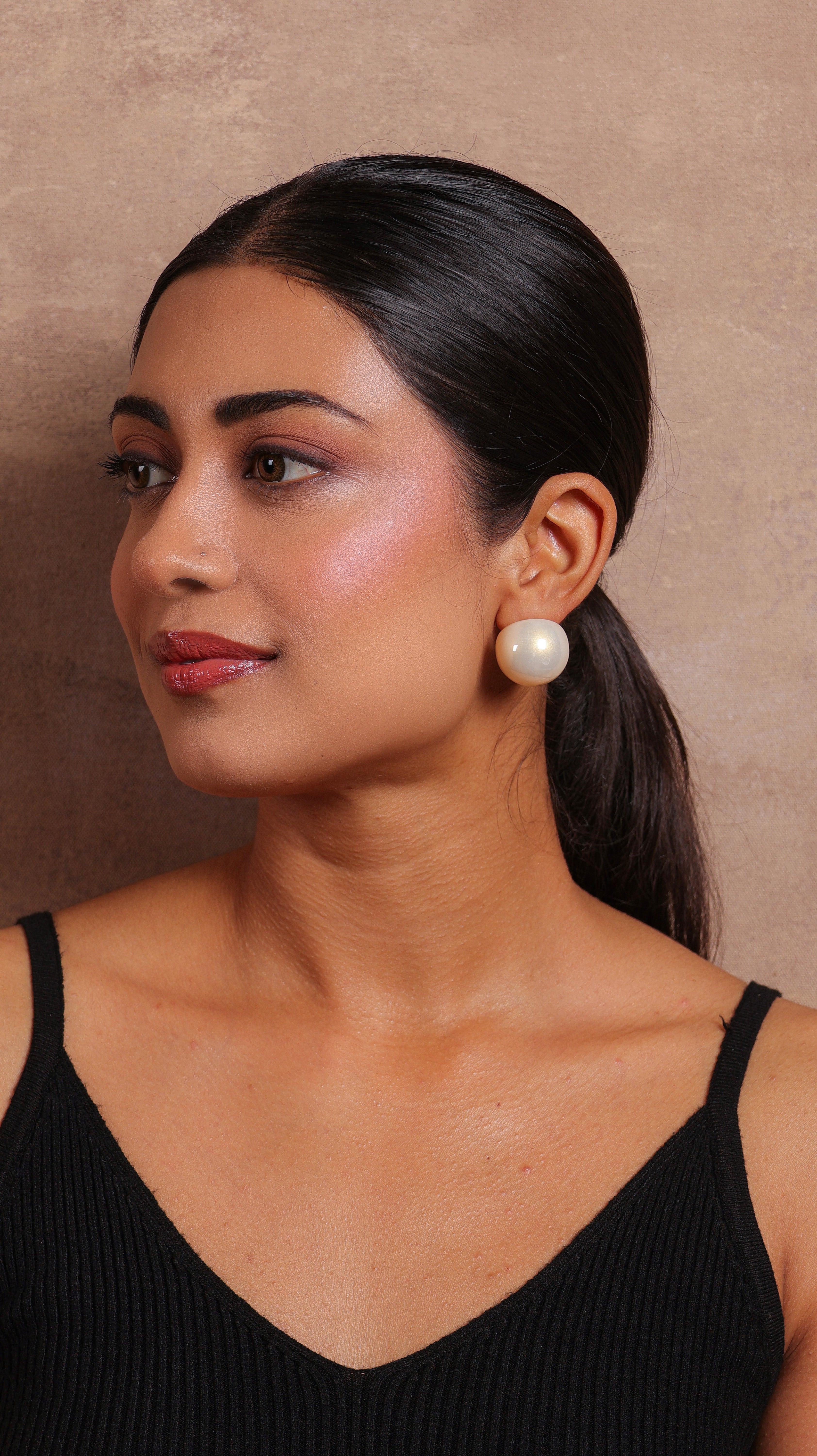White Pearl Studs