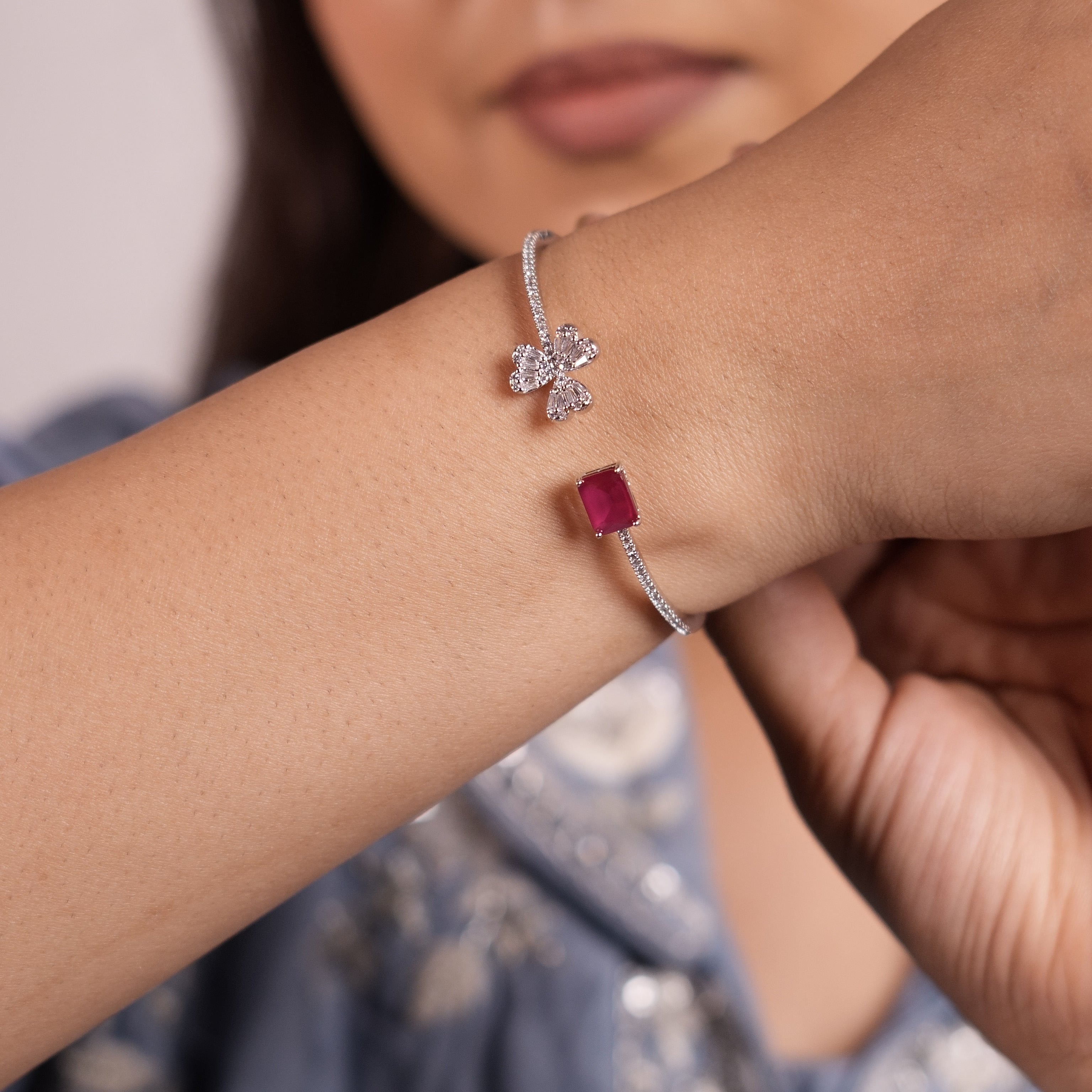 Open ruby Bracelet