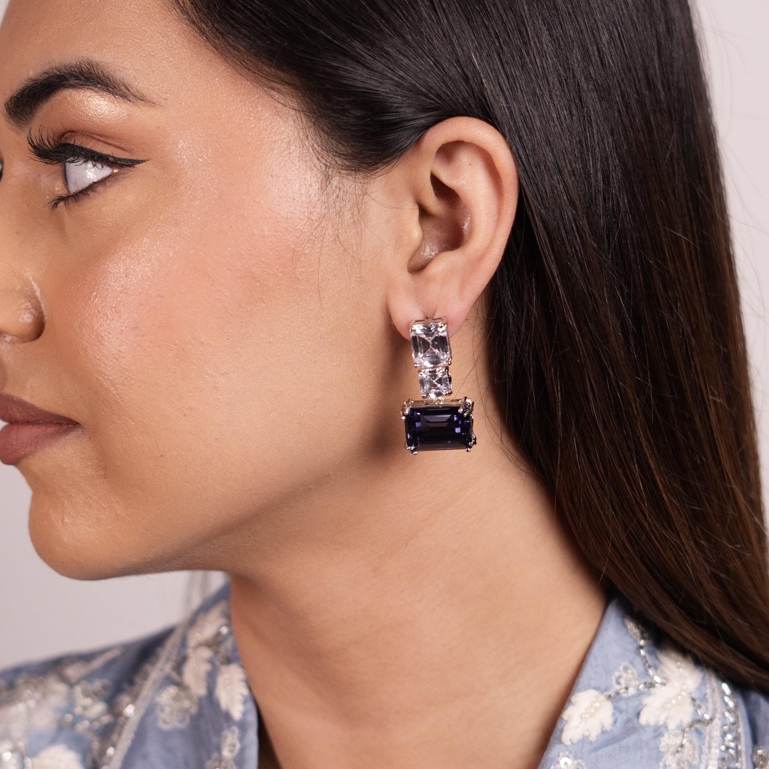3 Stepping stones Earrings