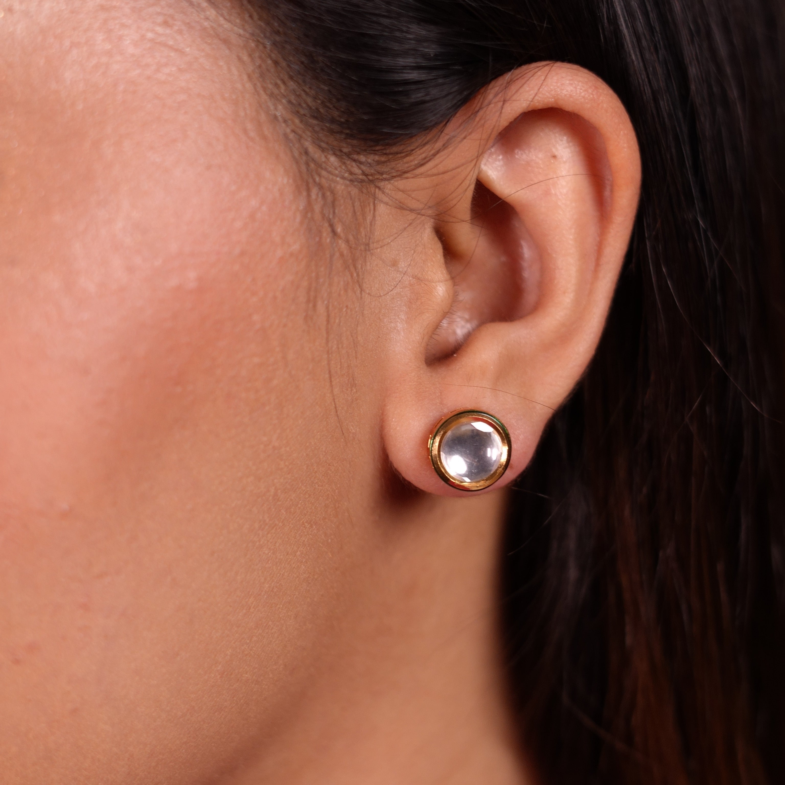 Classic Kundan Polki Studs