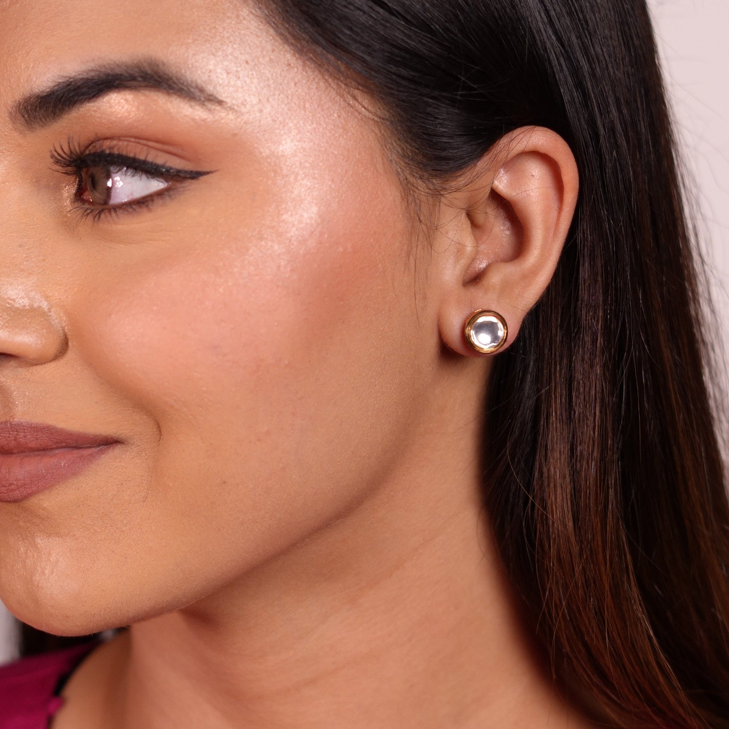 Classic Kundan Polki Studs