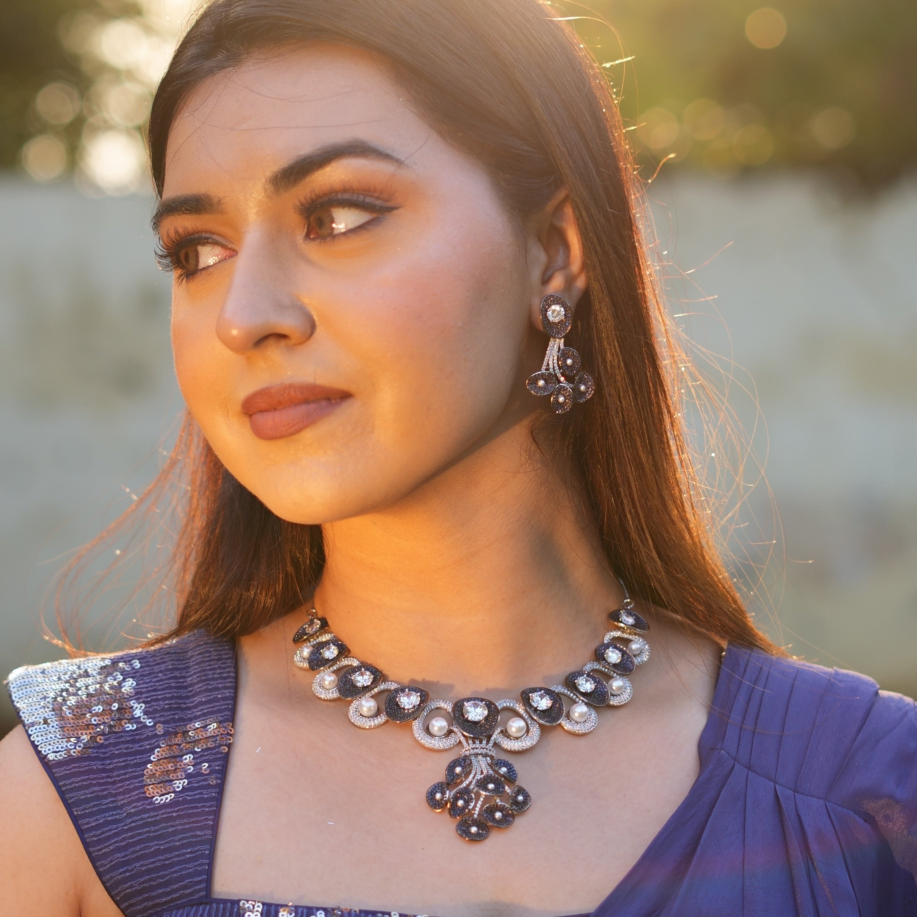 Midnight Royale Sapphire Necklace