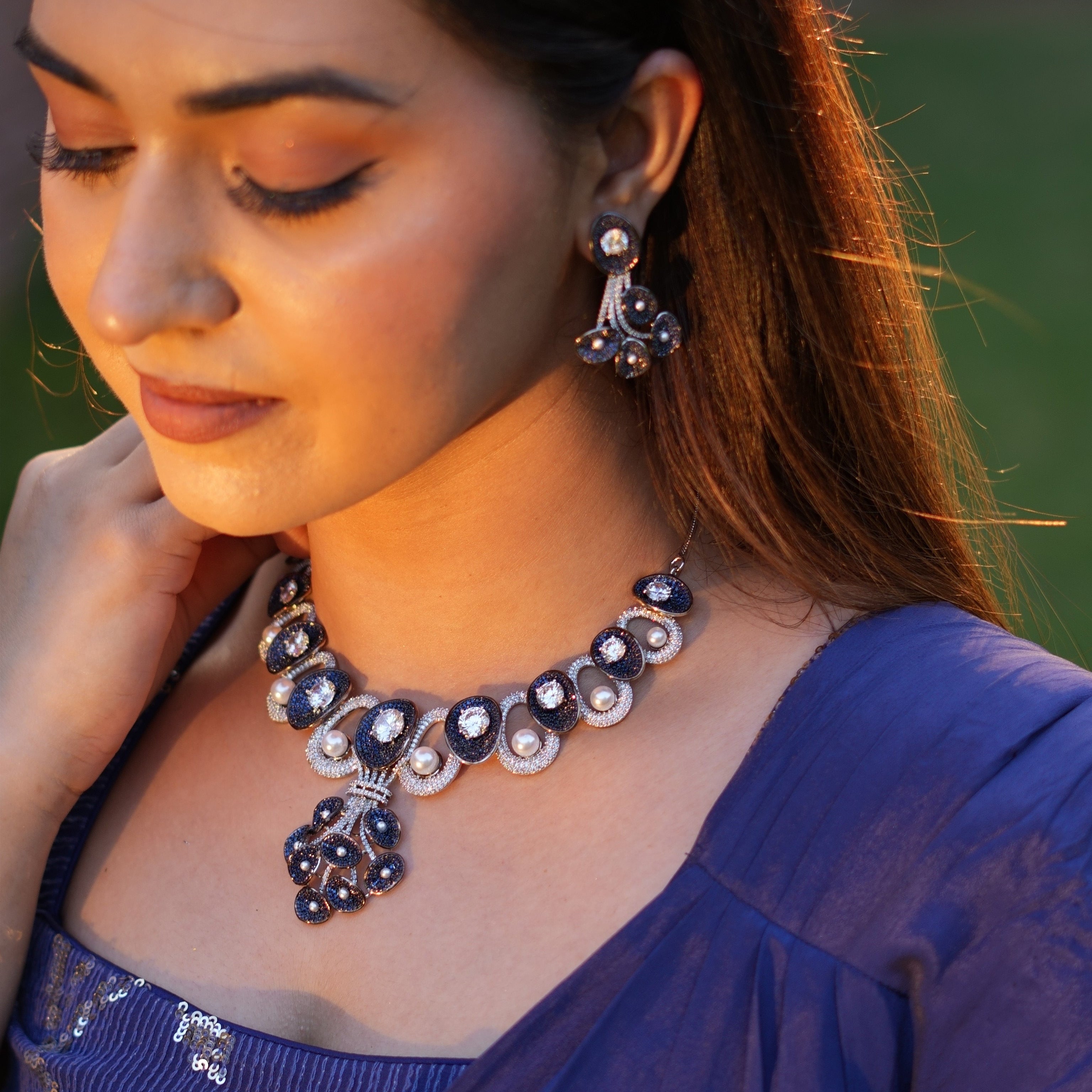 Midnight Royale Sapphire Necklace