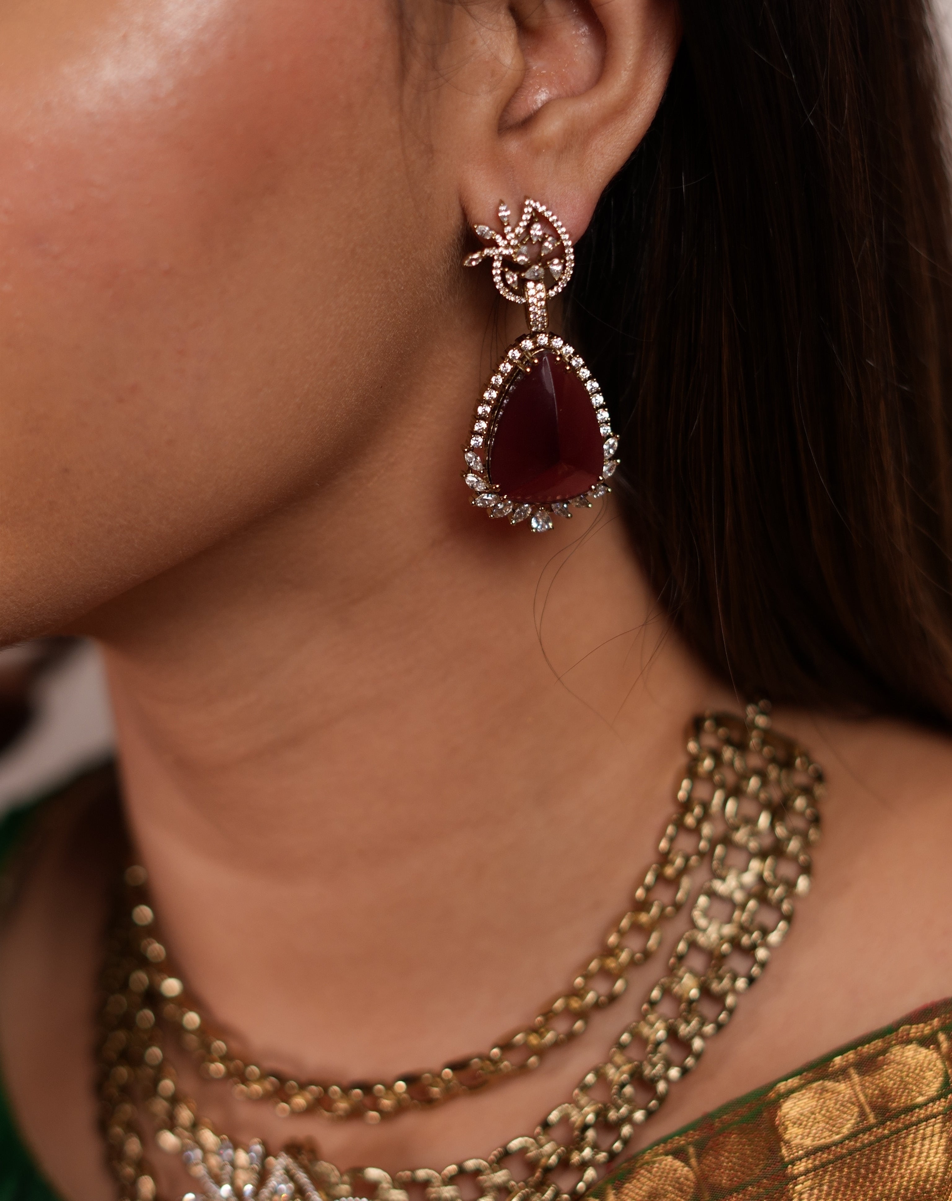 Antique Scarlet Ruby Set