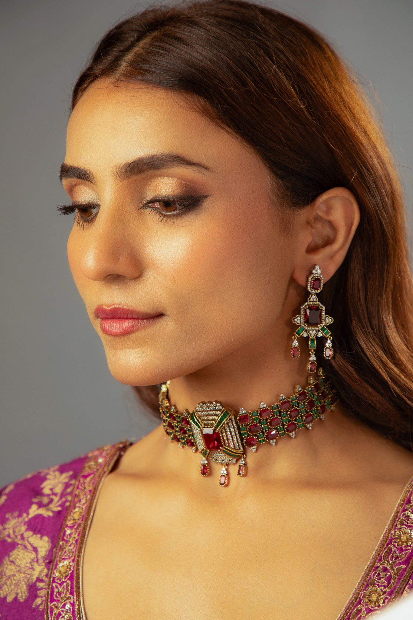 Rajkumari Ruby Kundan Choker
