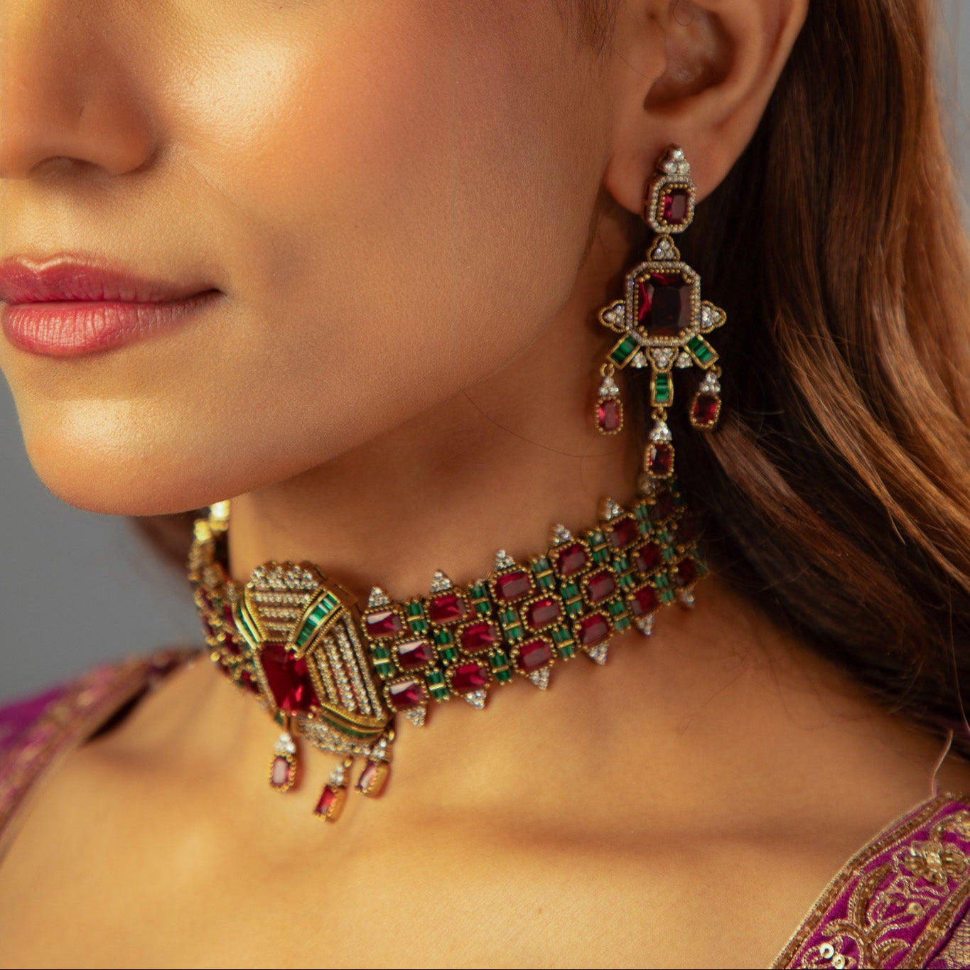 Rajkumari Ruby Kundan Choker