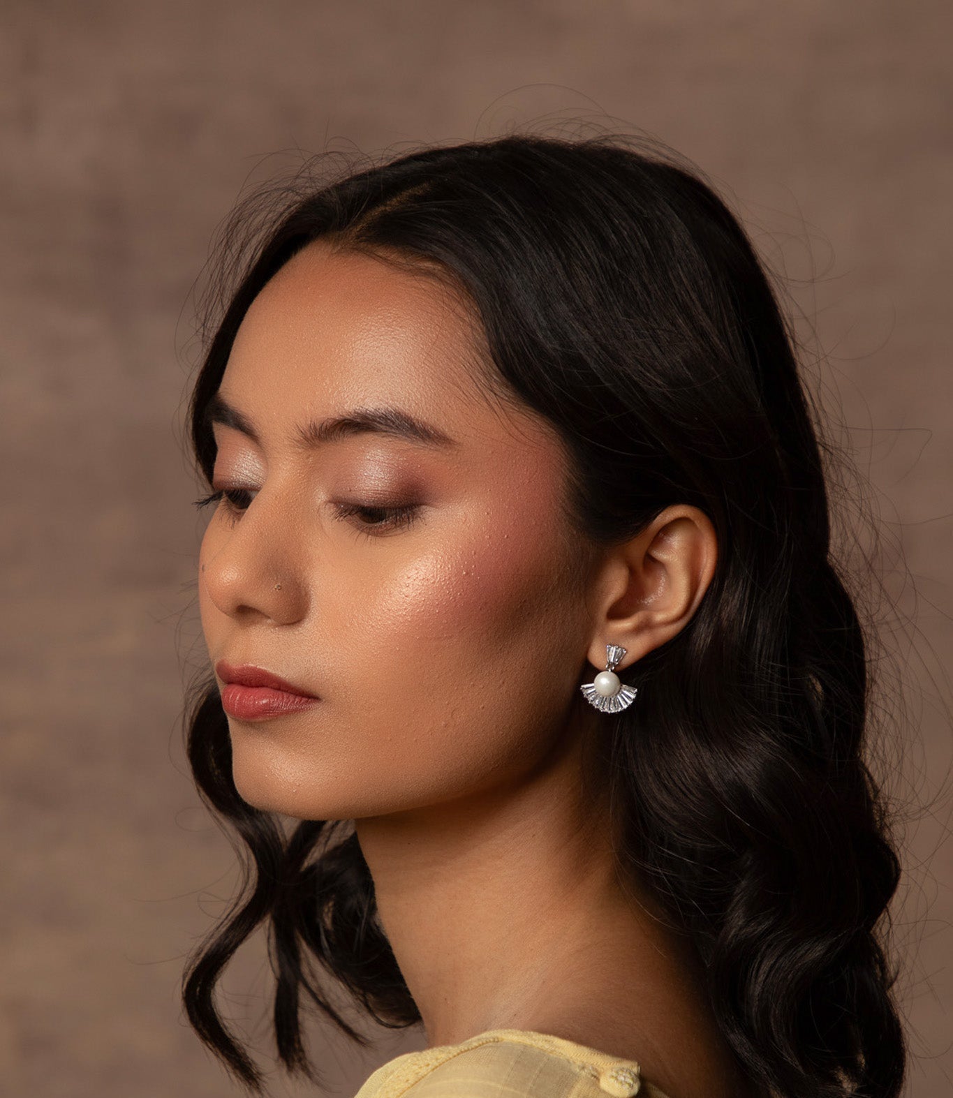 Pearl Solitaire Earring