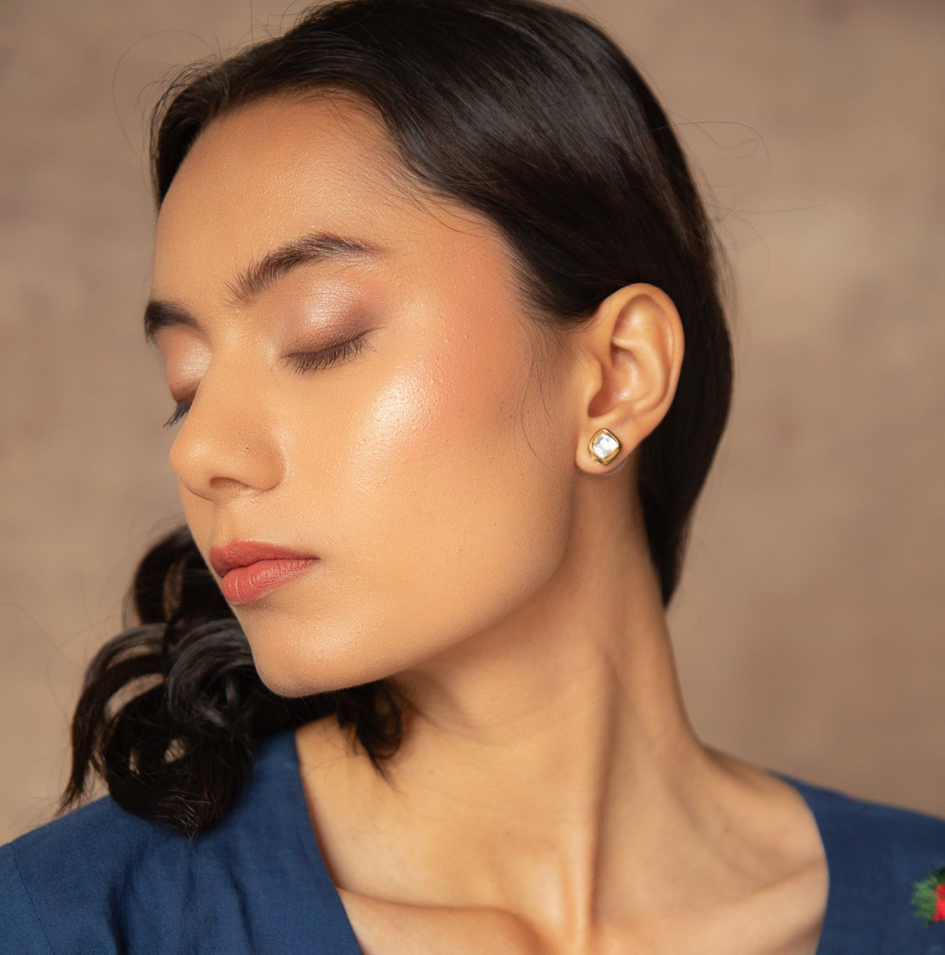 Kundan Polki Kite Studs