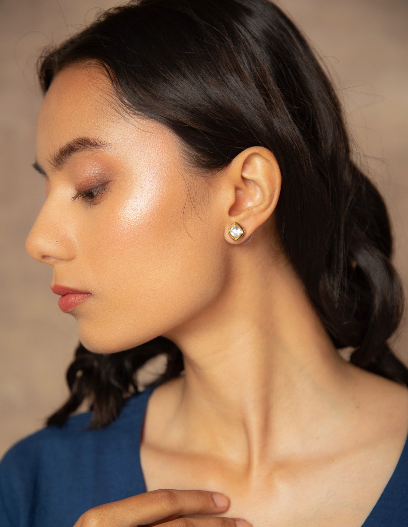 Kundan Polki Kite Studs