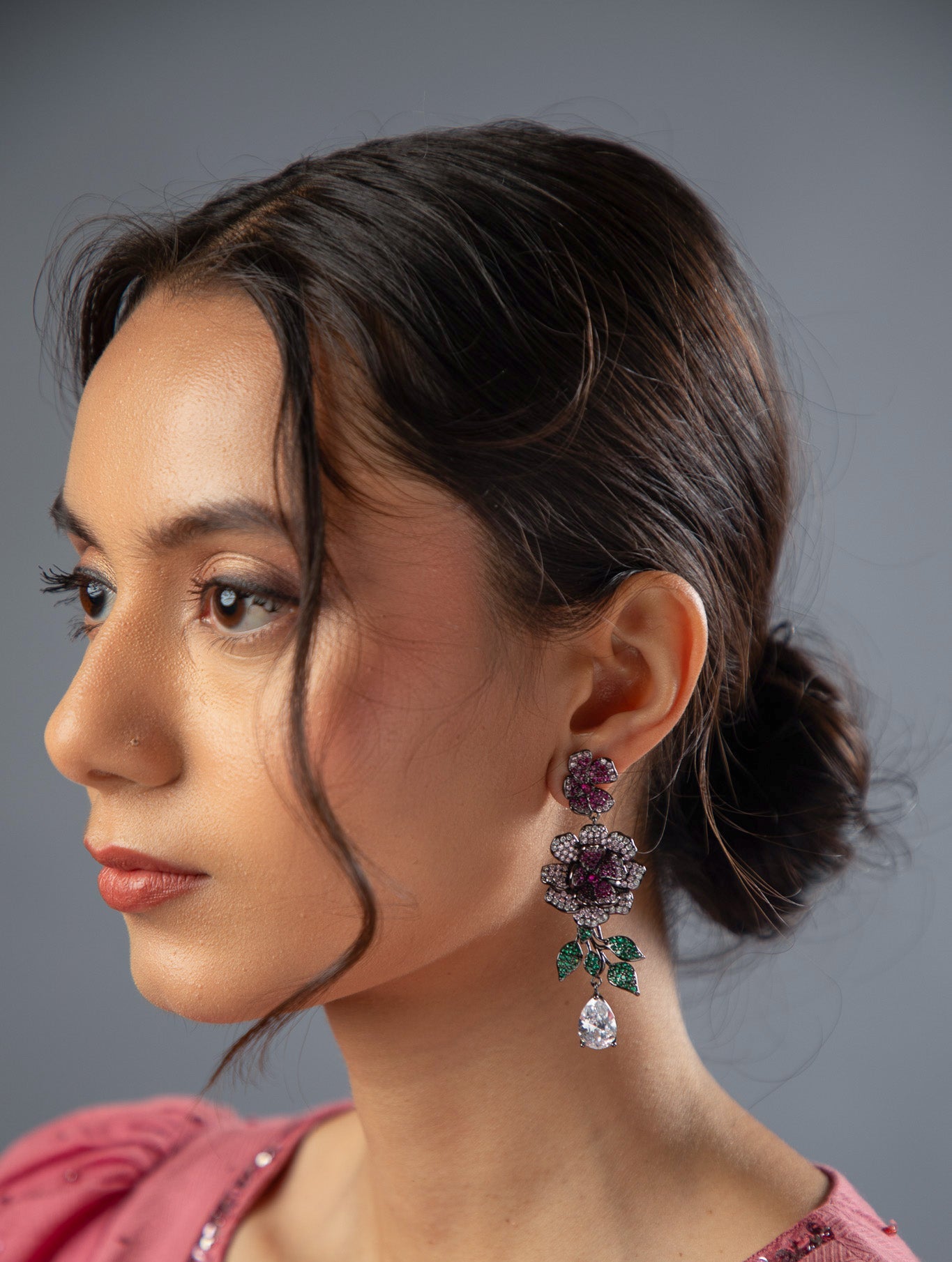 Imperial Rose danglers