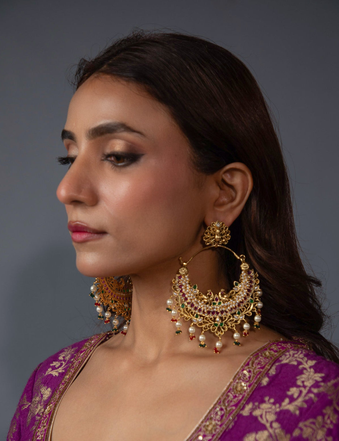 Madhuri moti jhumka navratan
