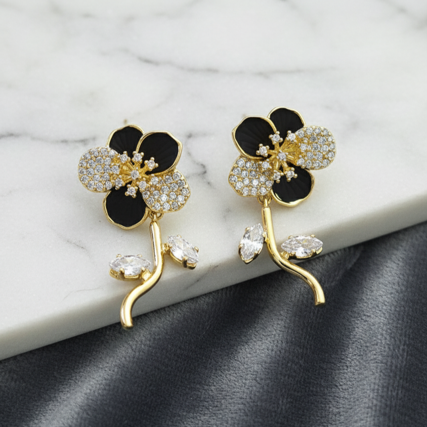 Nocturnal Petal Earring
