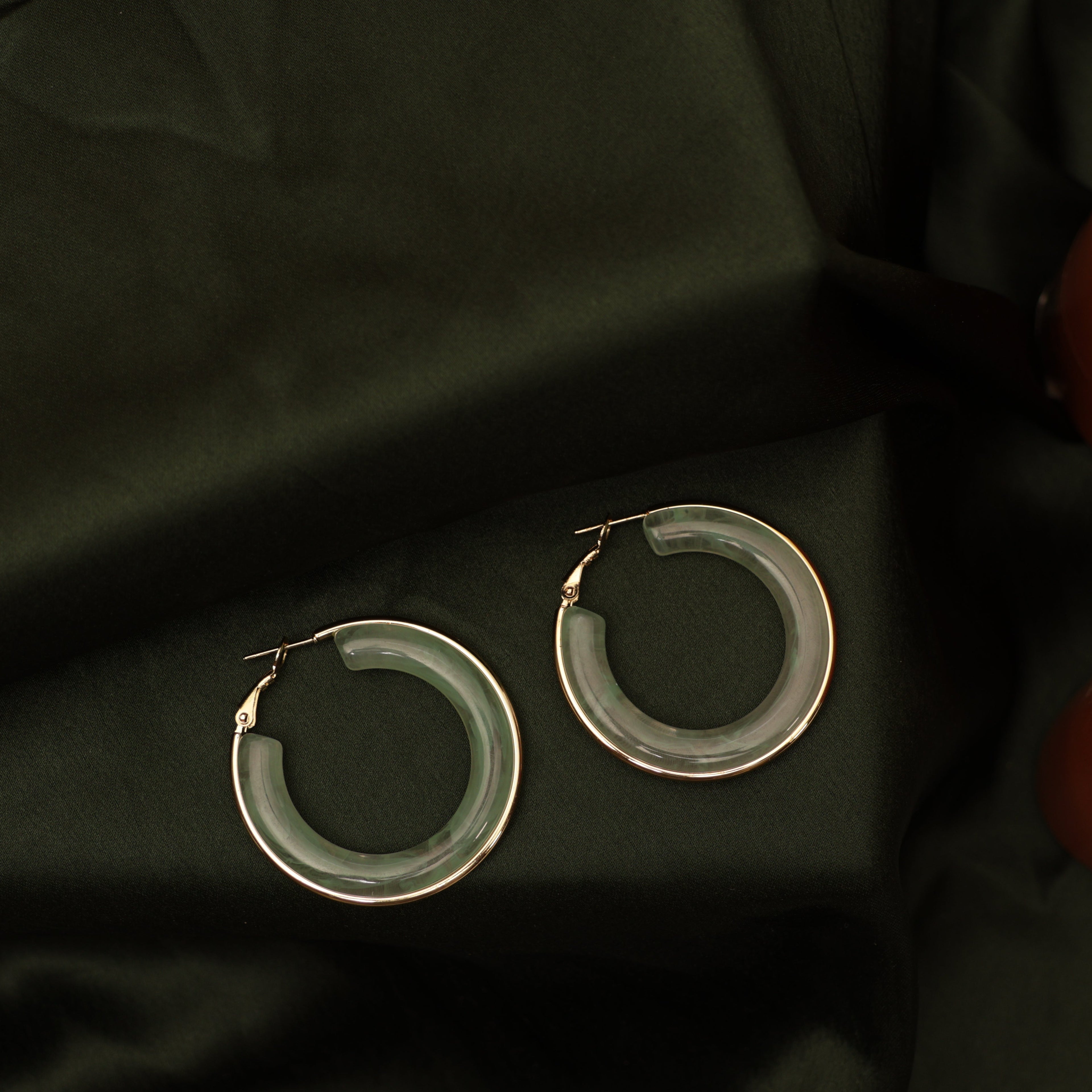 Green Resin Hoops