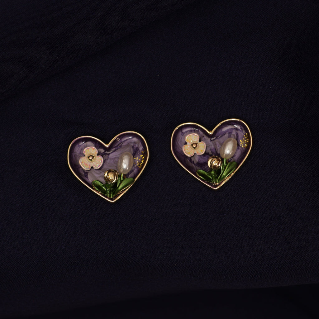 Heart Of Petal Studs
