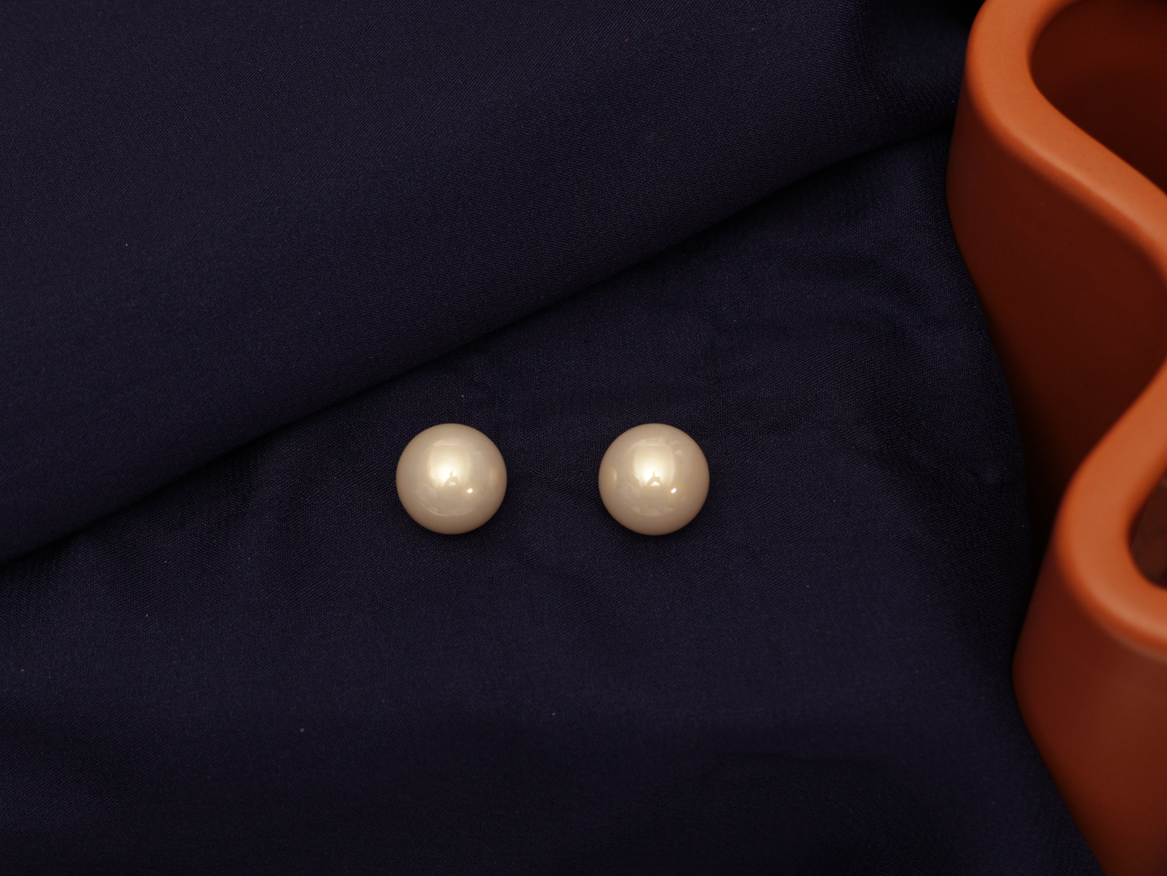 White Pearl Studs