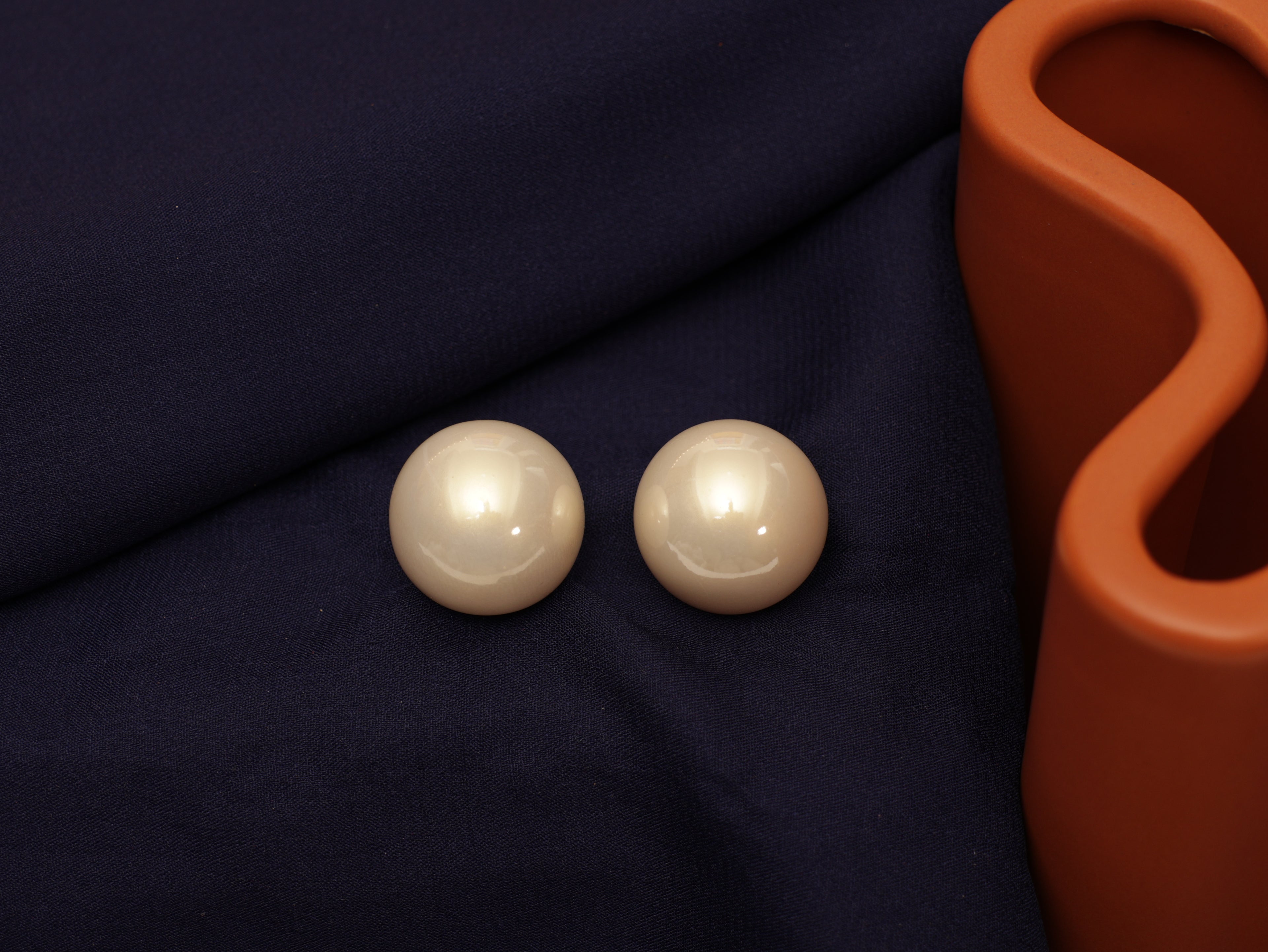 White Pearl Studs
