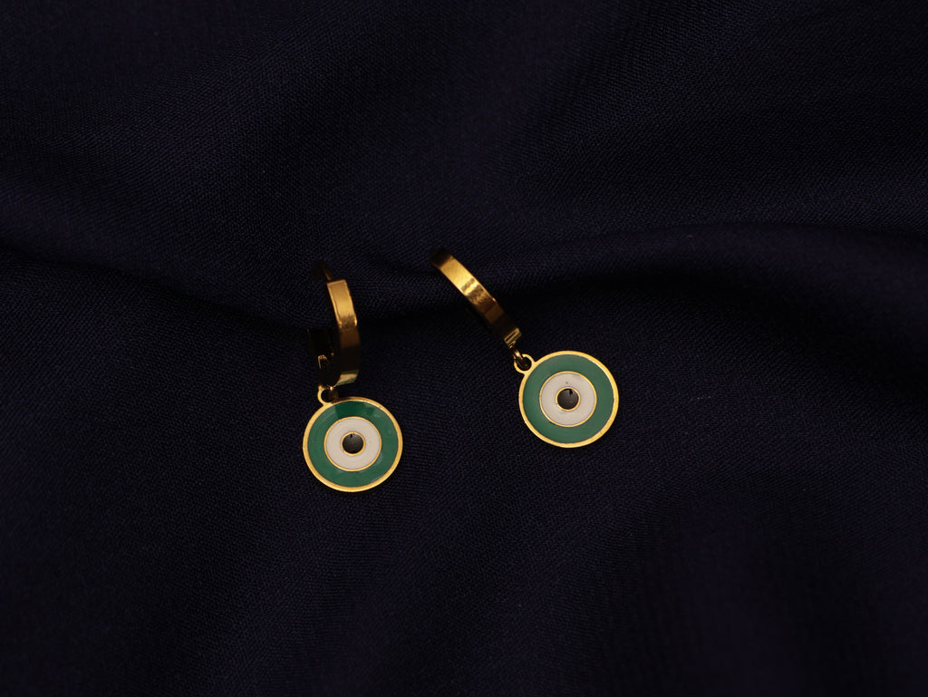 Evil eye earrings