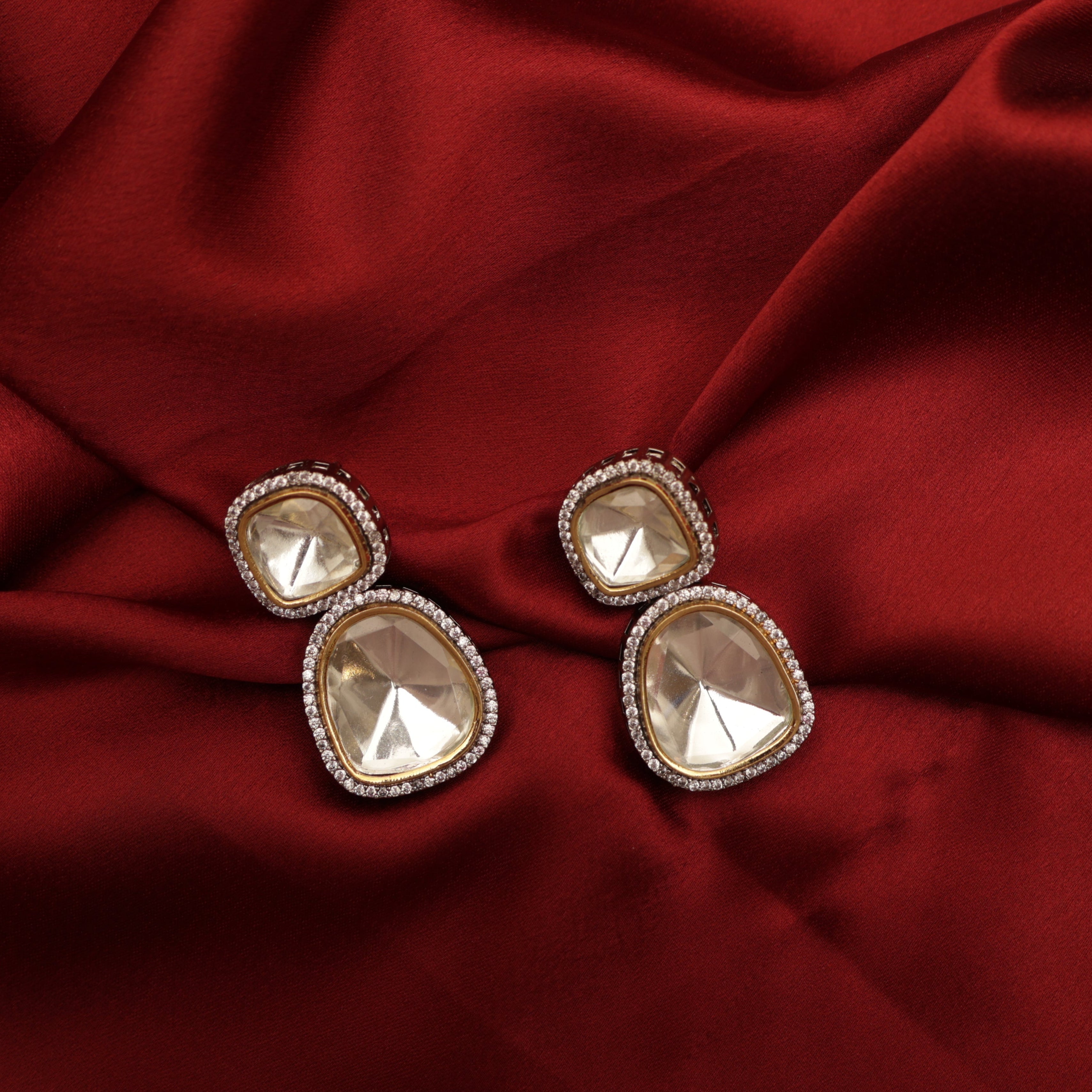 Polki Duo Dangle