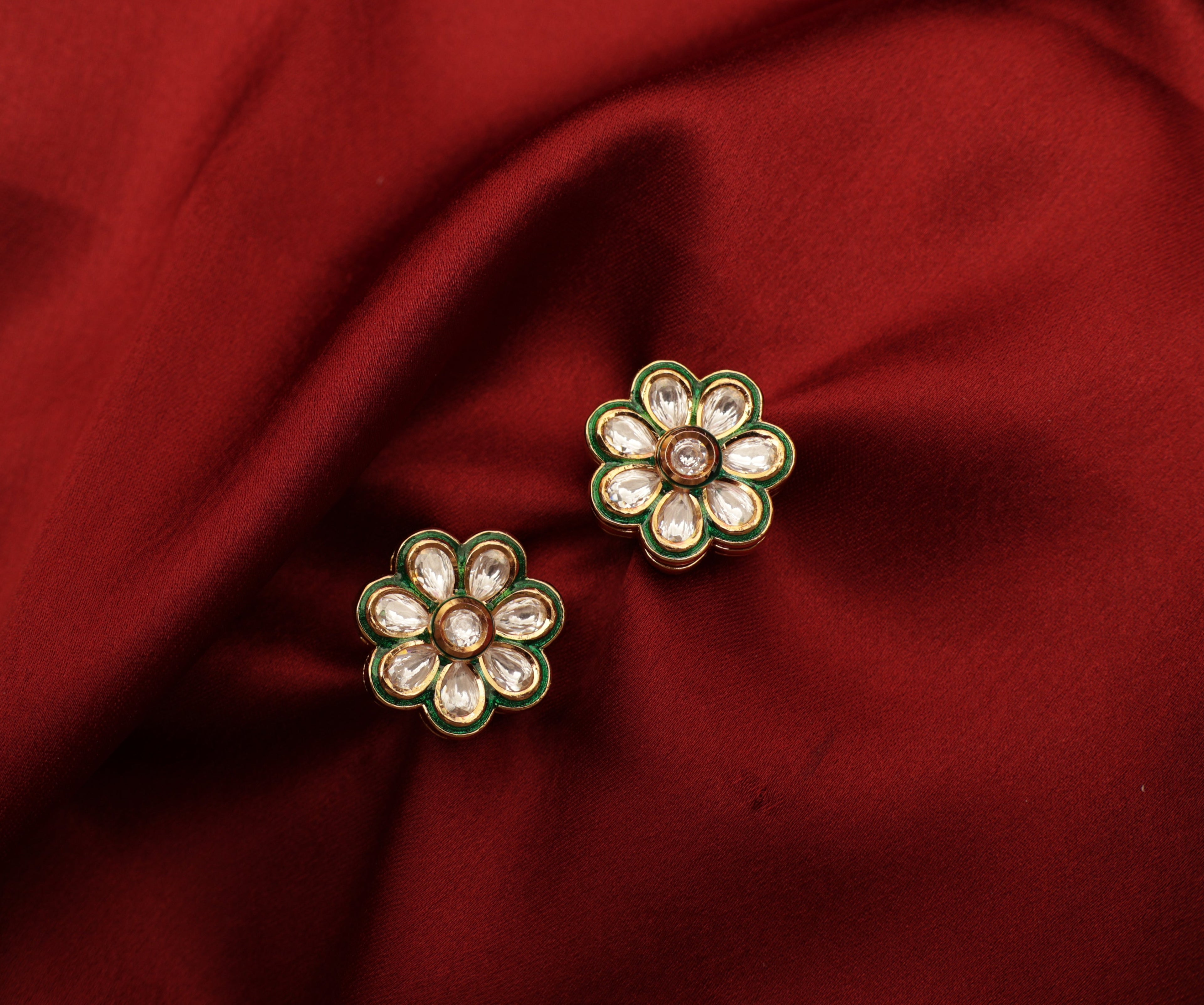 Polki Daisy Stud