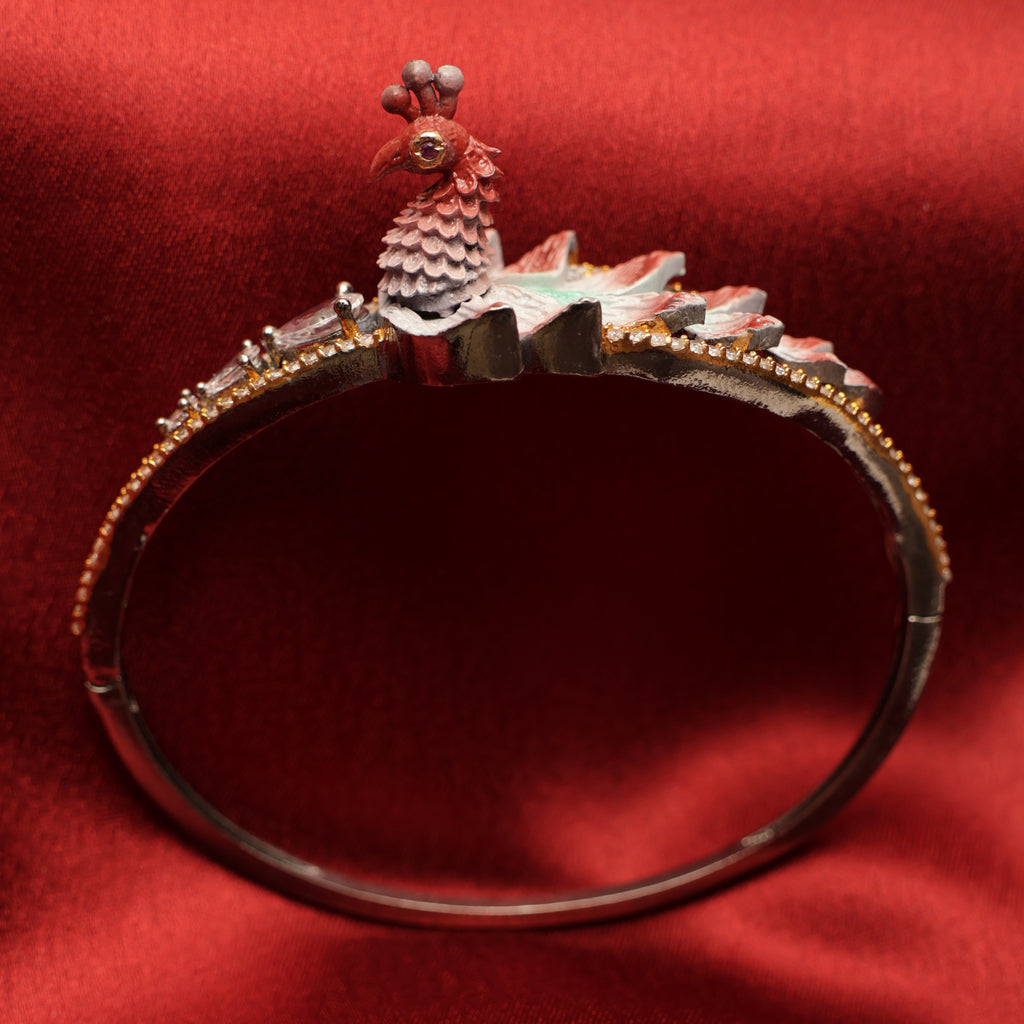 Elegant peacock bracelet