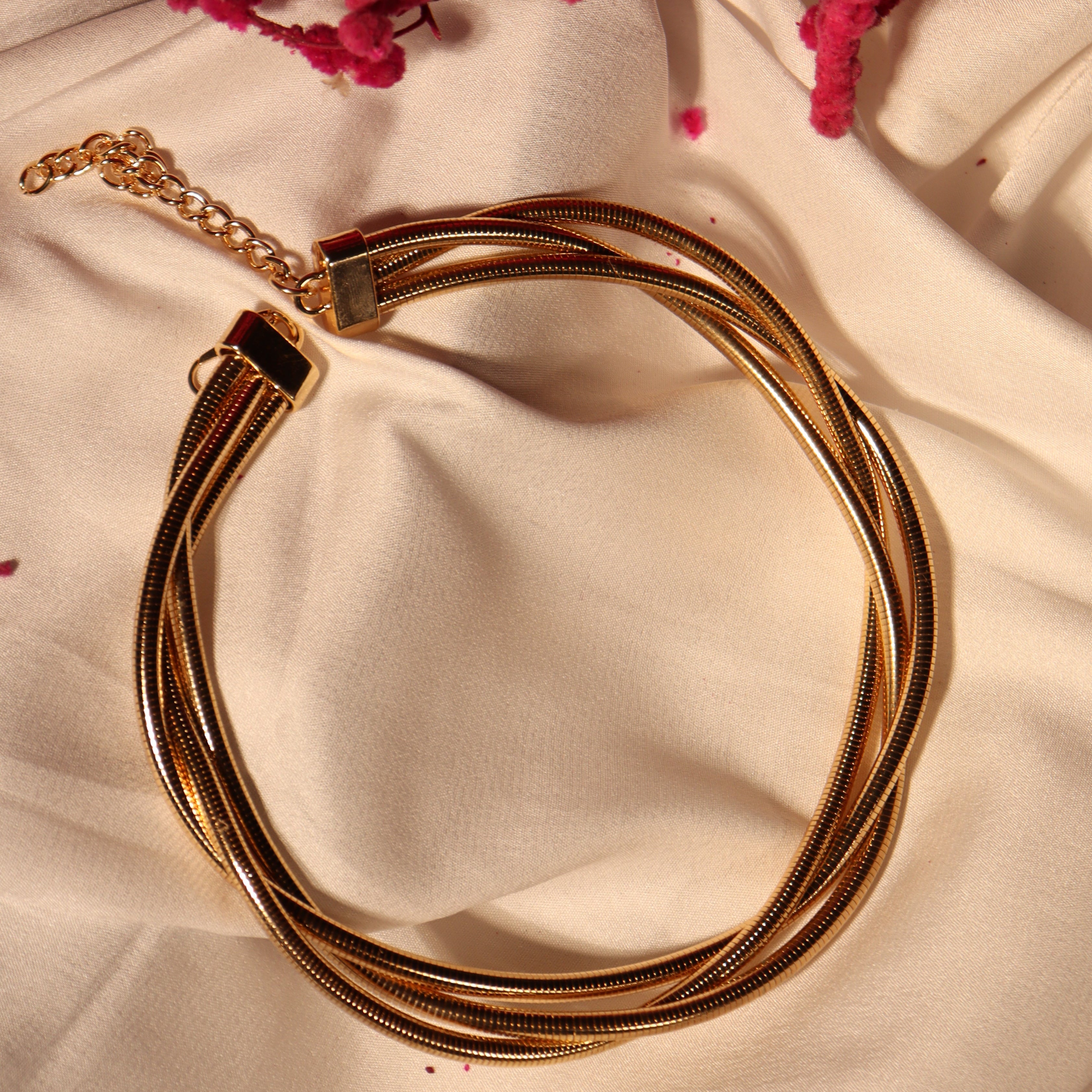 Gold Coiled Choker