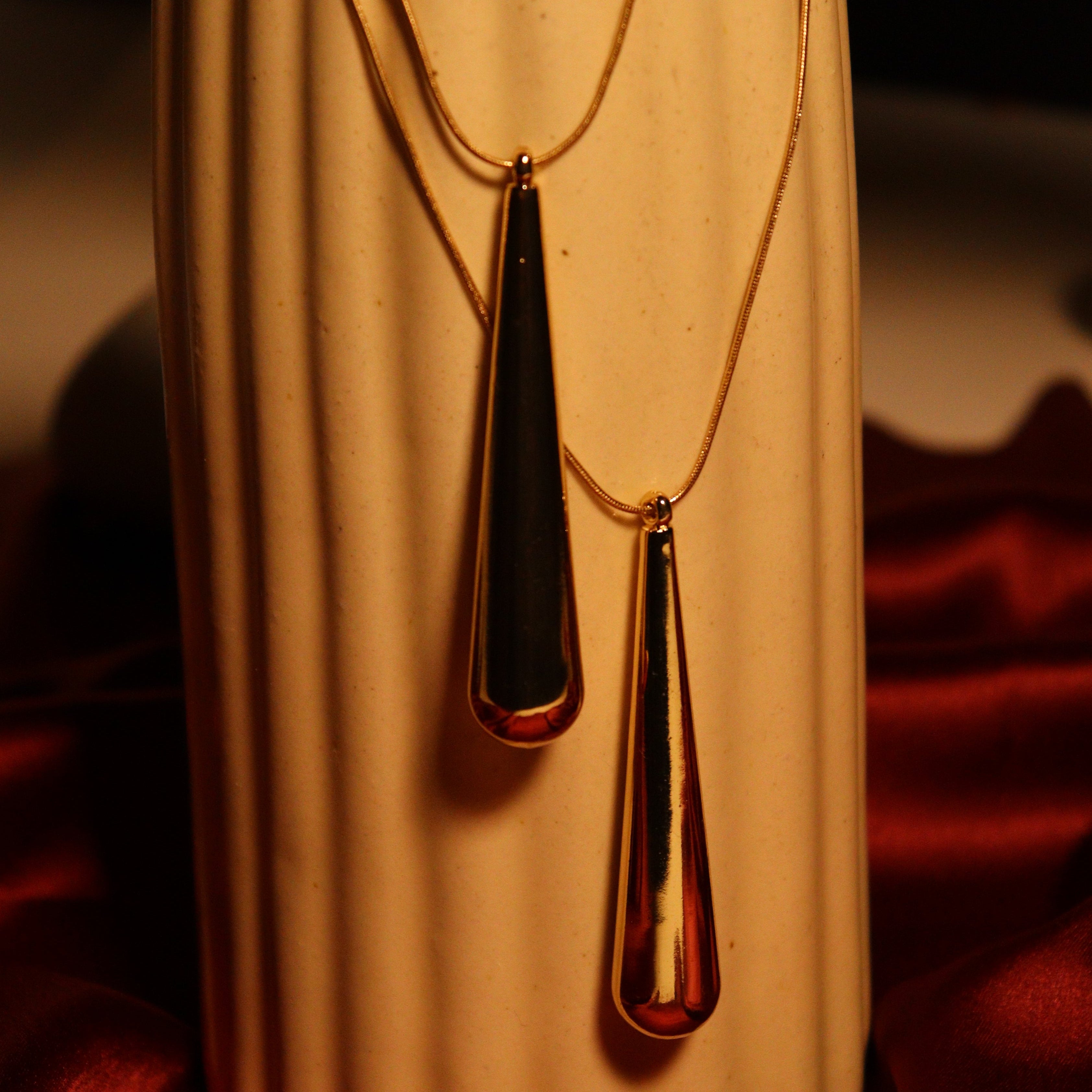 Gold Water Drop Necklace