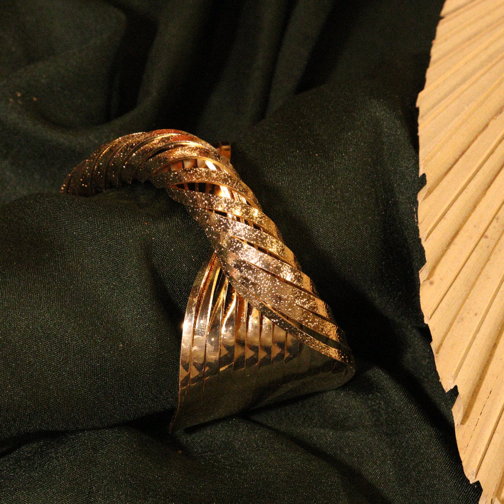 Golden Whirl Cuff