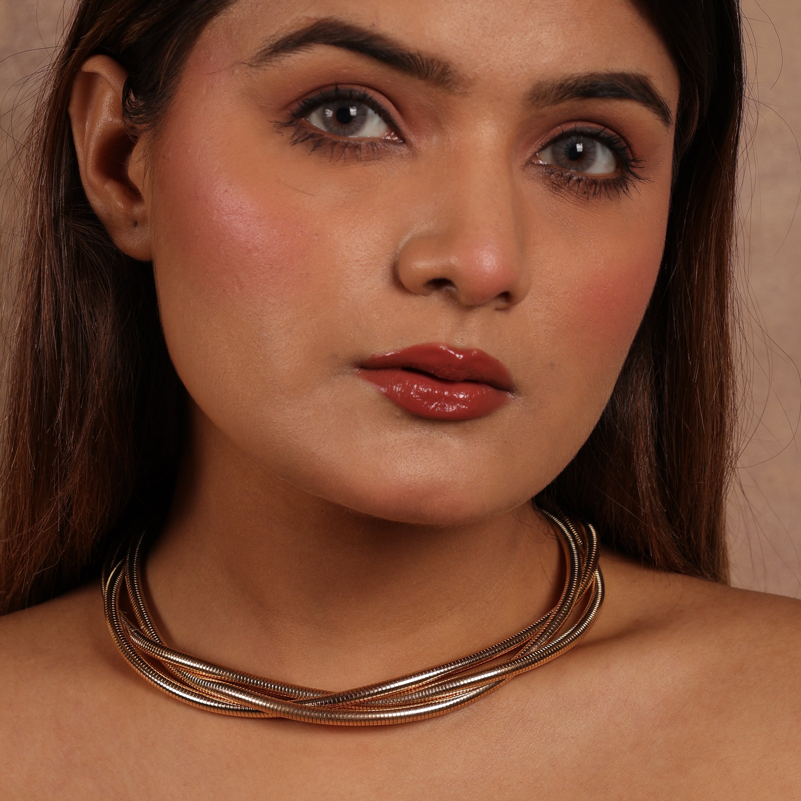 Gold Coiled Choker