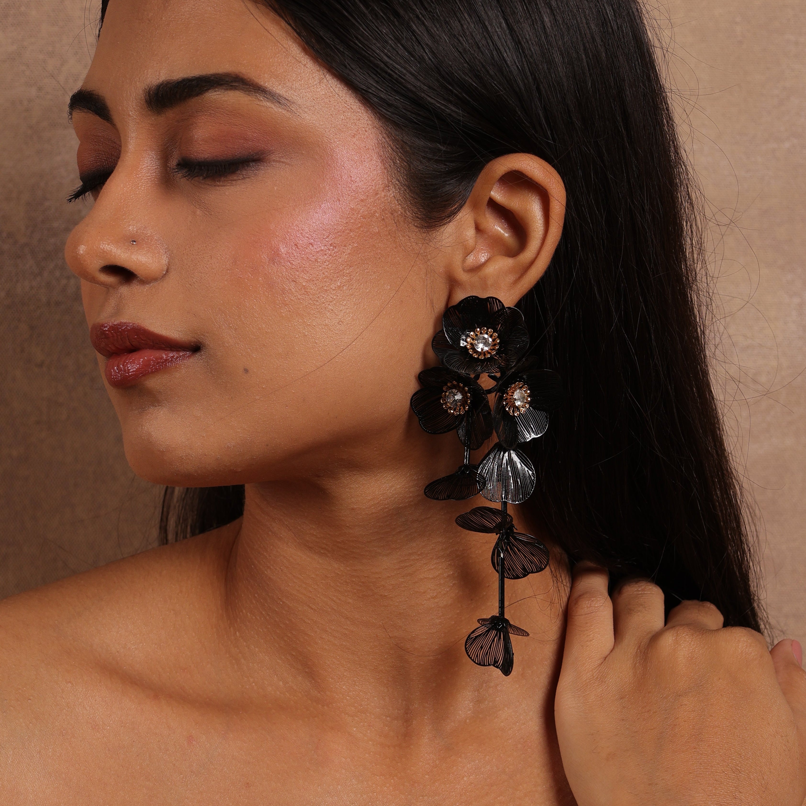 Black Flower Reverie Set