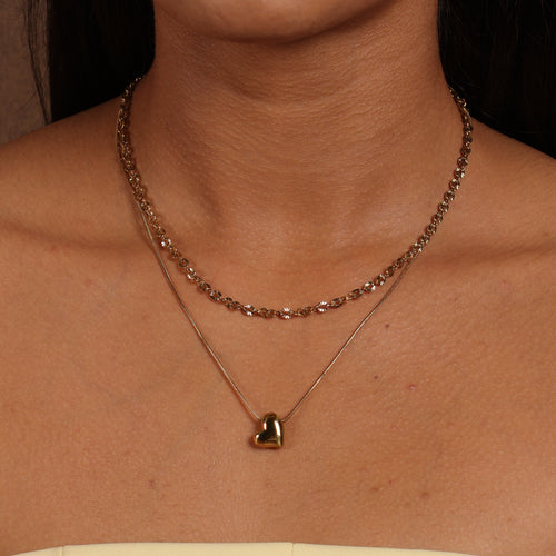 2 layered Heart Pendant