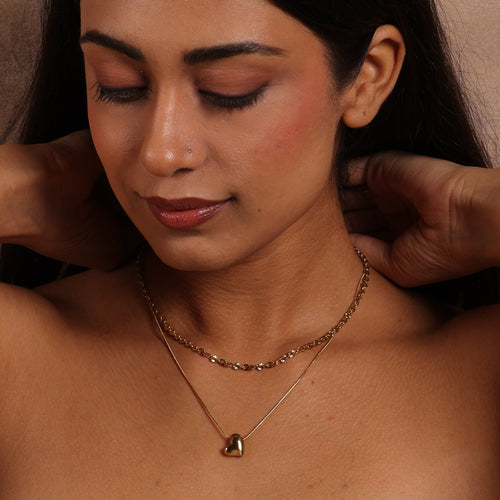 2 layered Heart Pendant