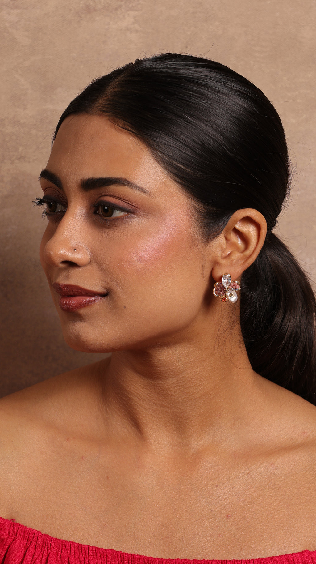 Exquisite Floral Shine Earrings