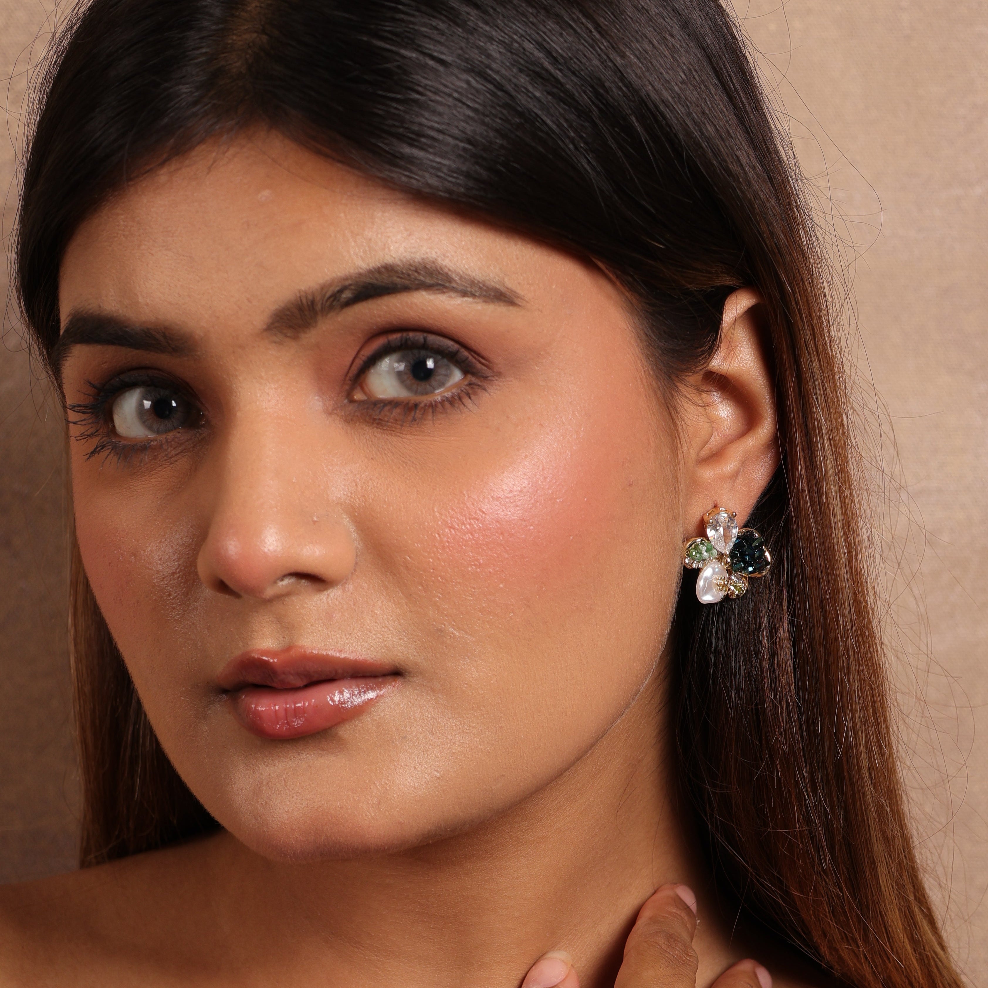 Exquisite Floral Shine Earrings