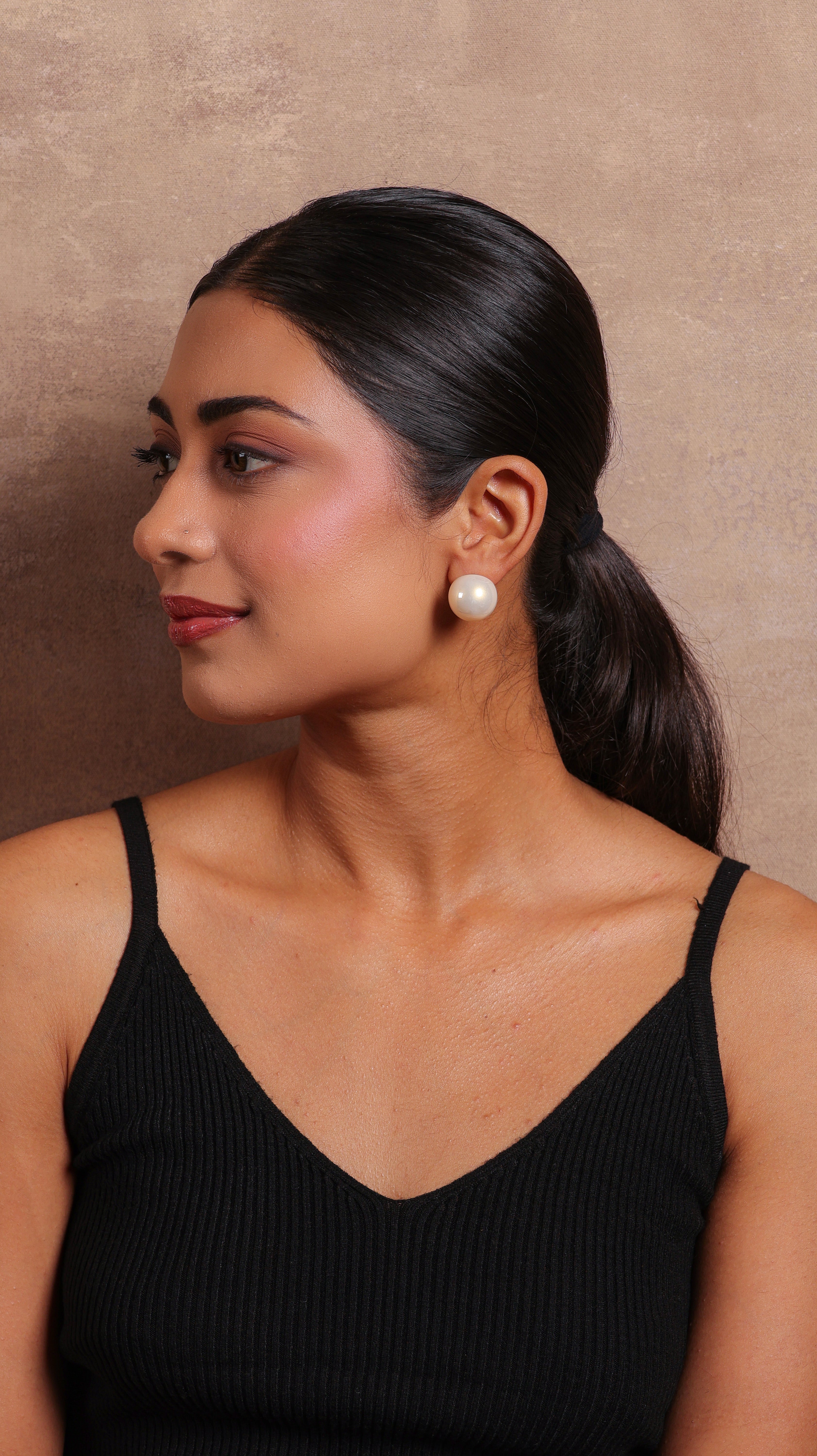 White Pearl Studs