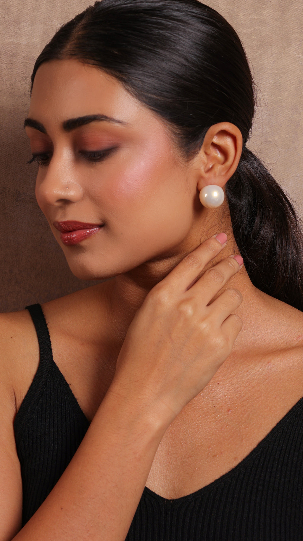 White Pearl Studs