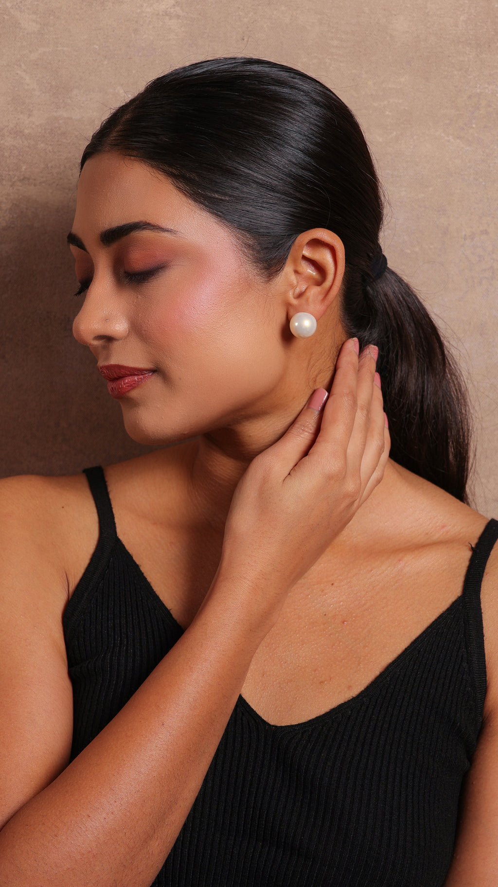 White Pearl Studs