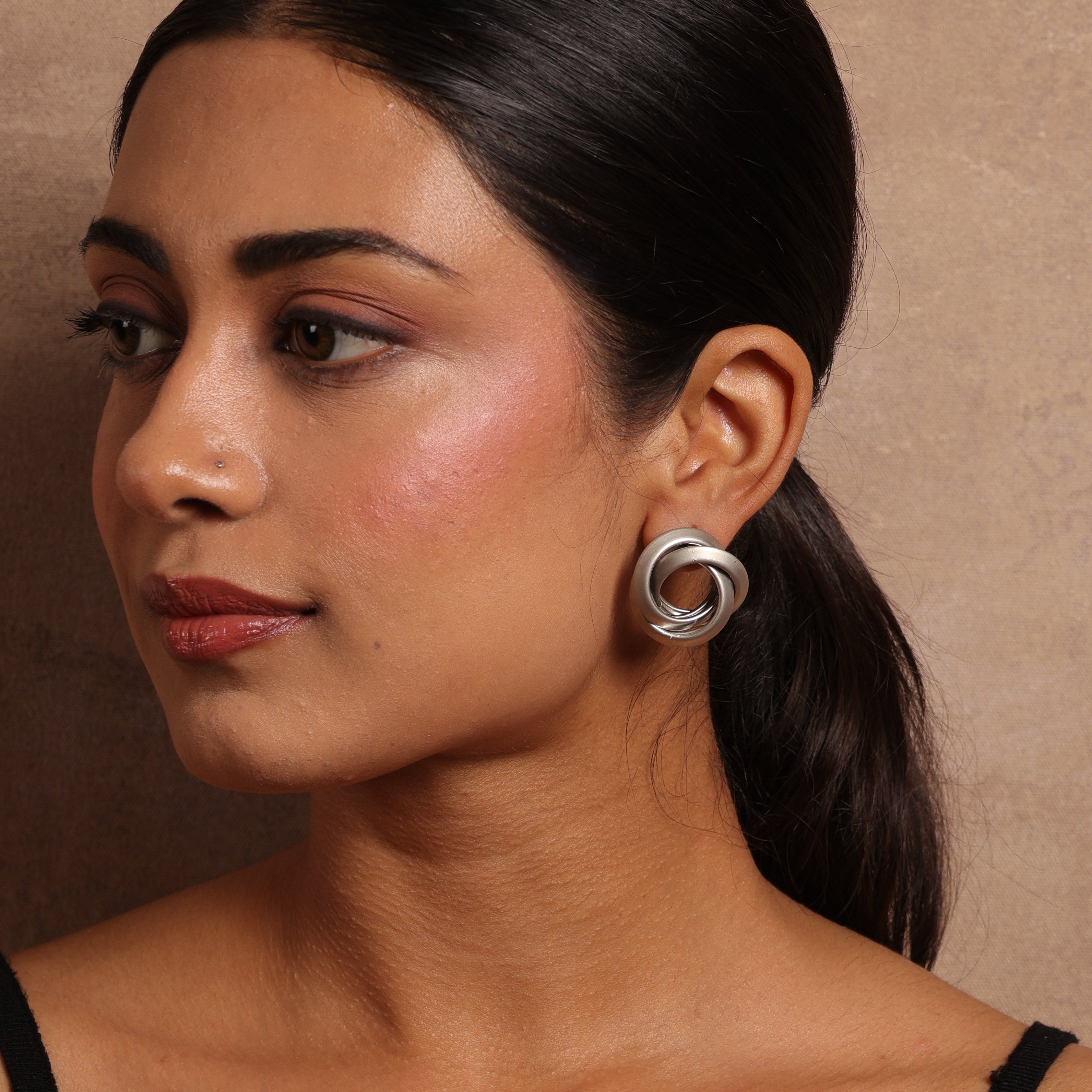 Matt Knotted Studs