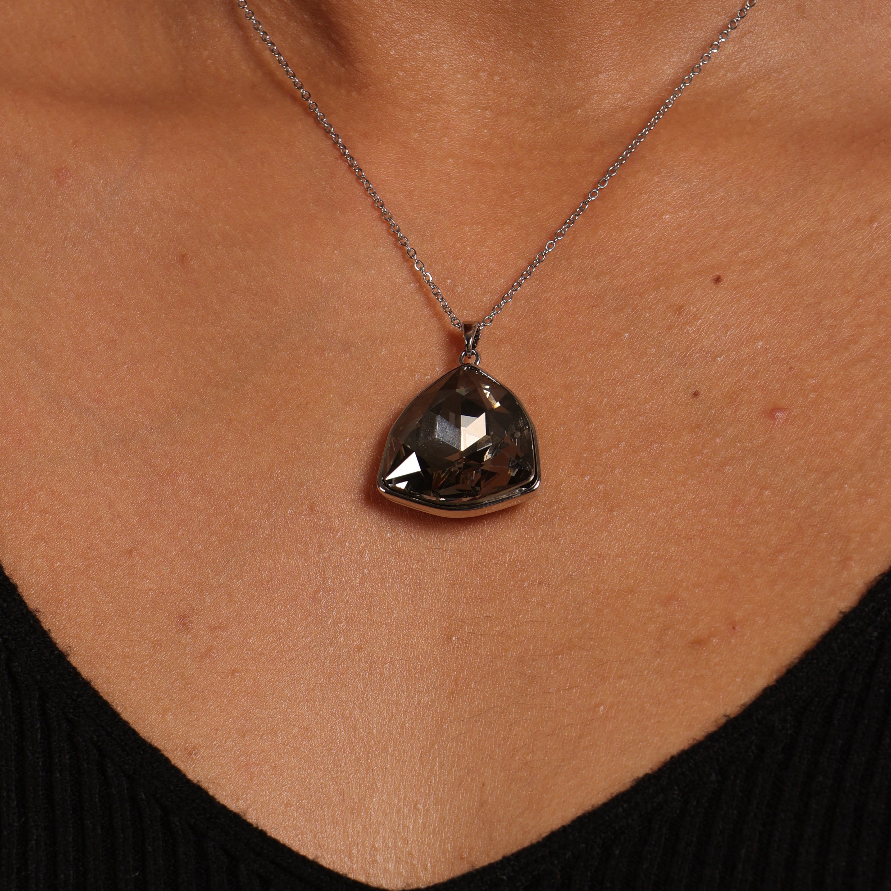 Charcoal Crystal pendant