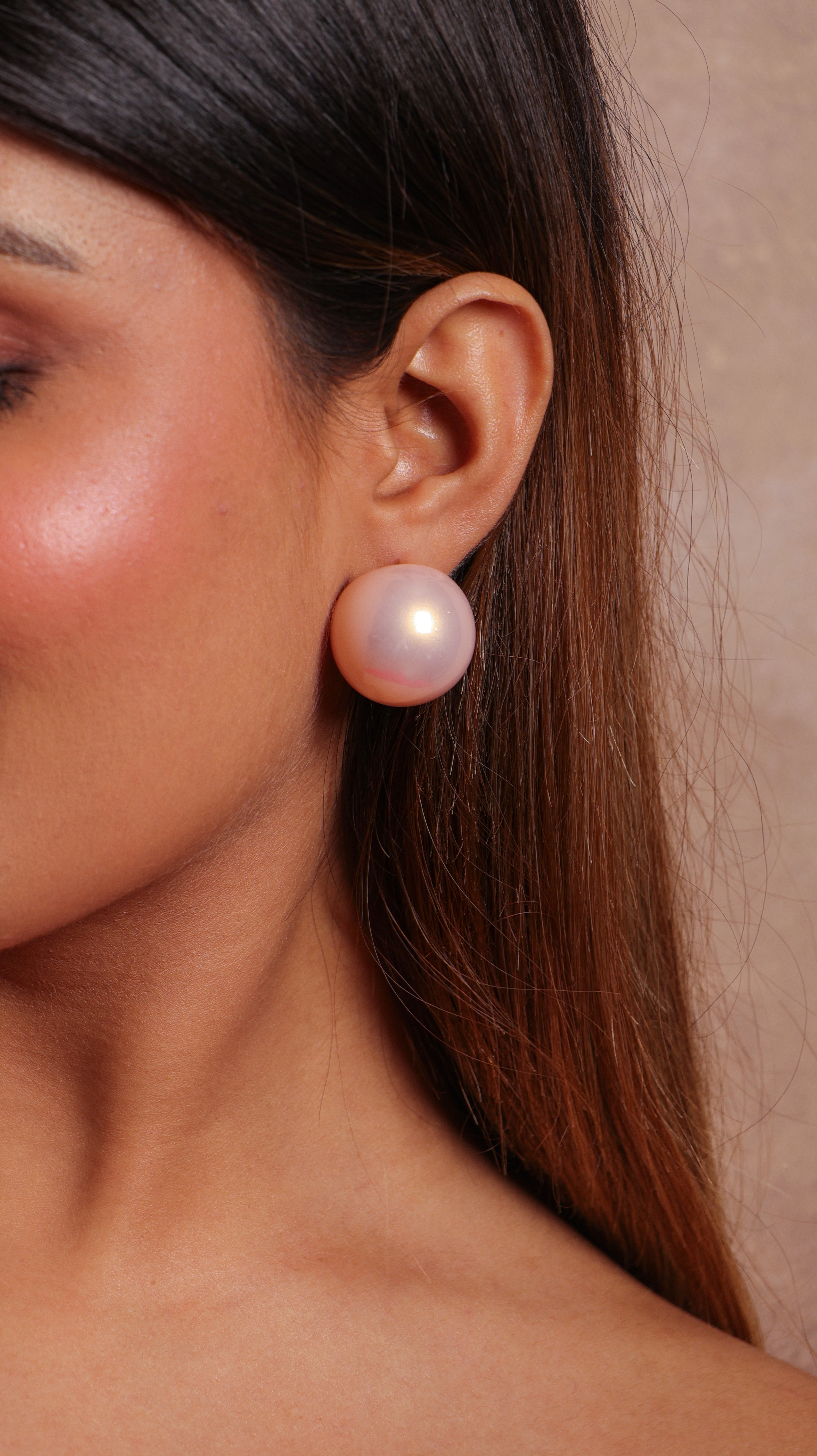 Pink Pearl Studs