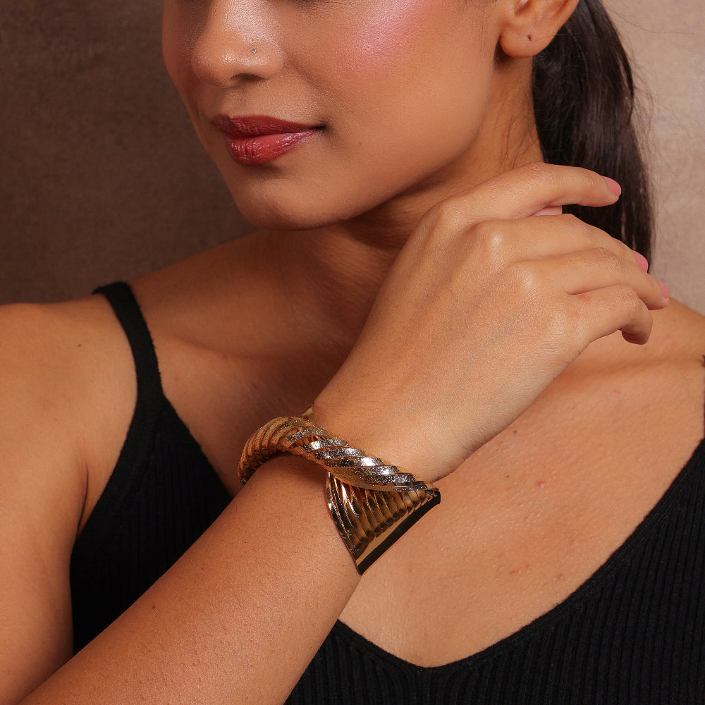 Golden Whirl Cuff