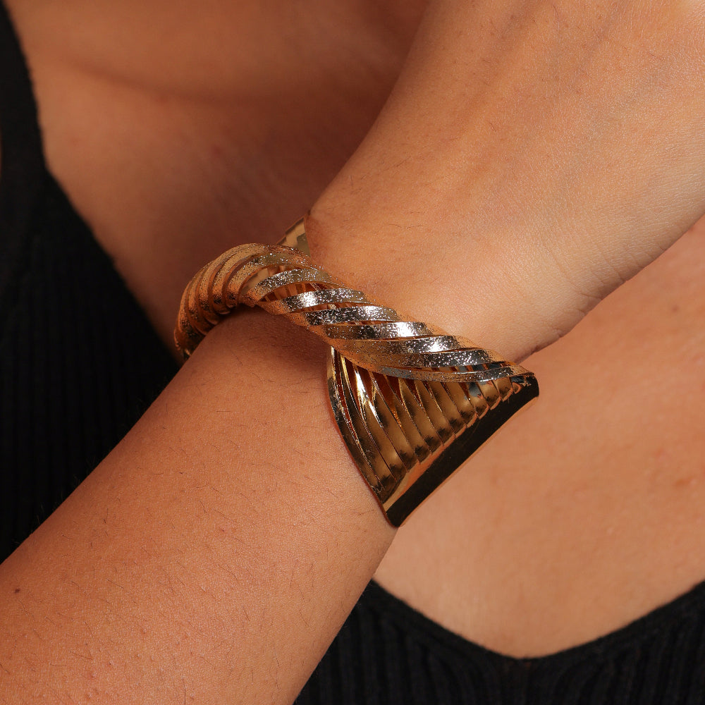 Golden Whirl Cuff