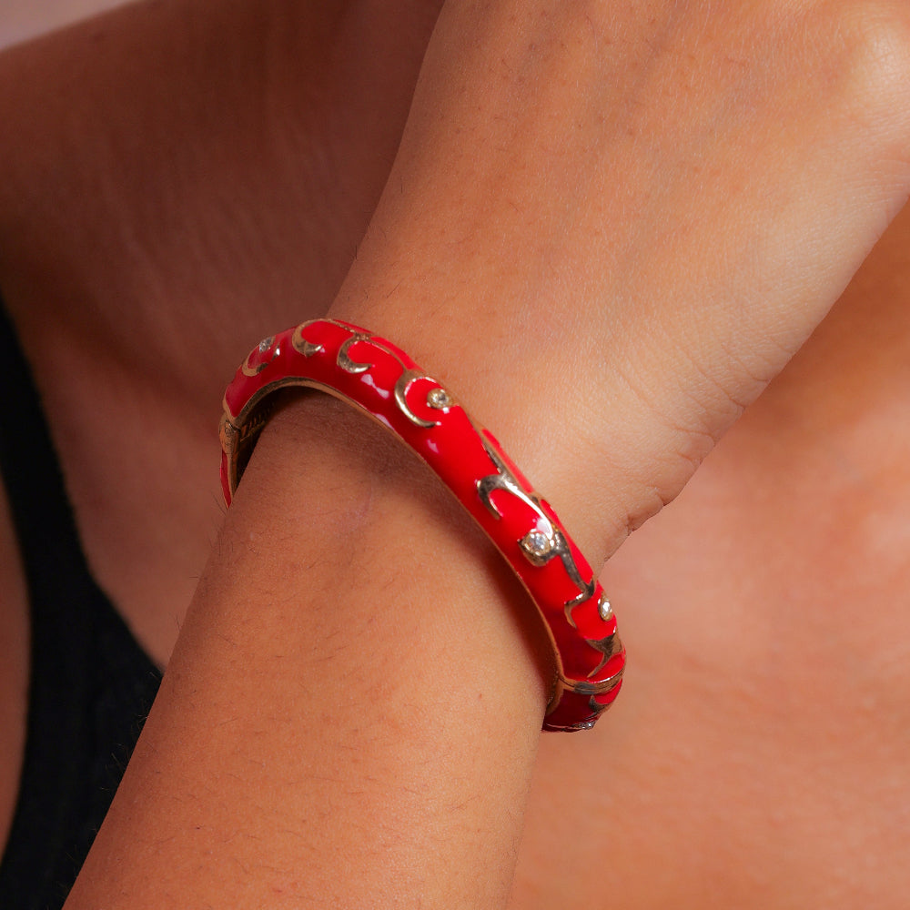 Meenakari Bracelet (Red)