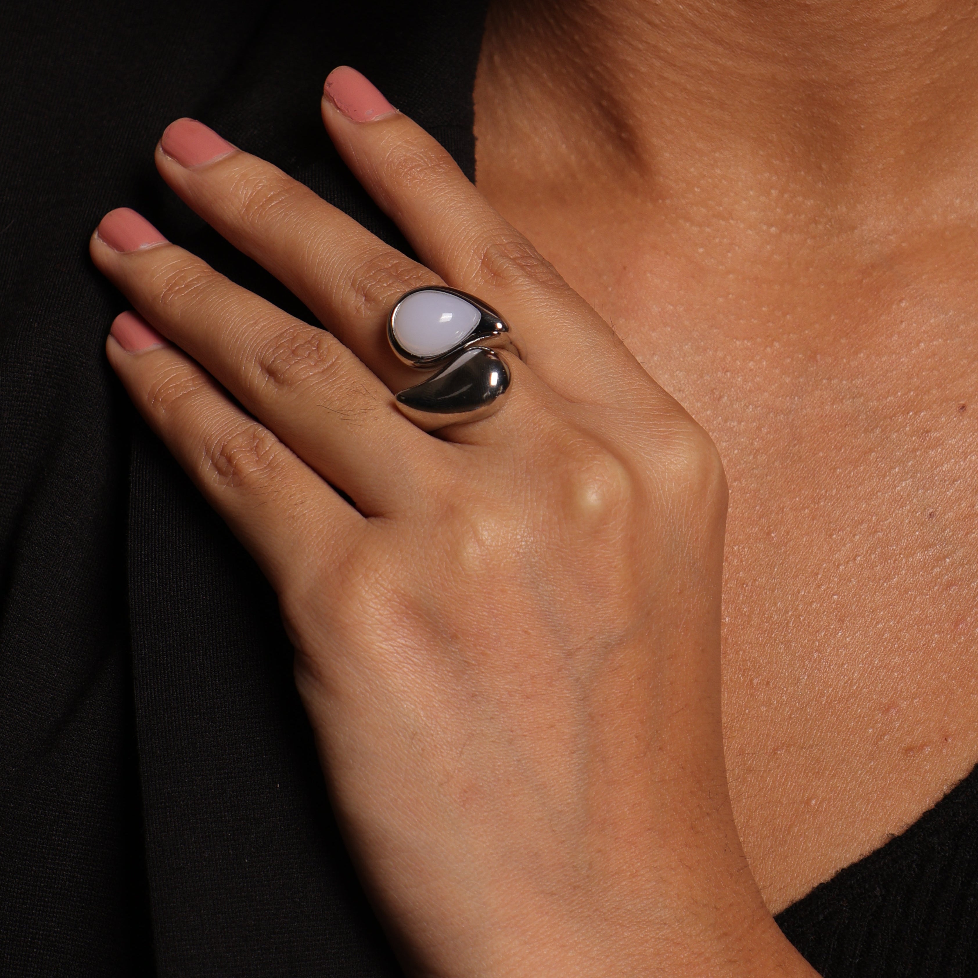 Tear Drop Duo Ring