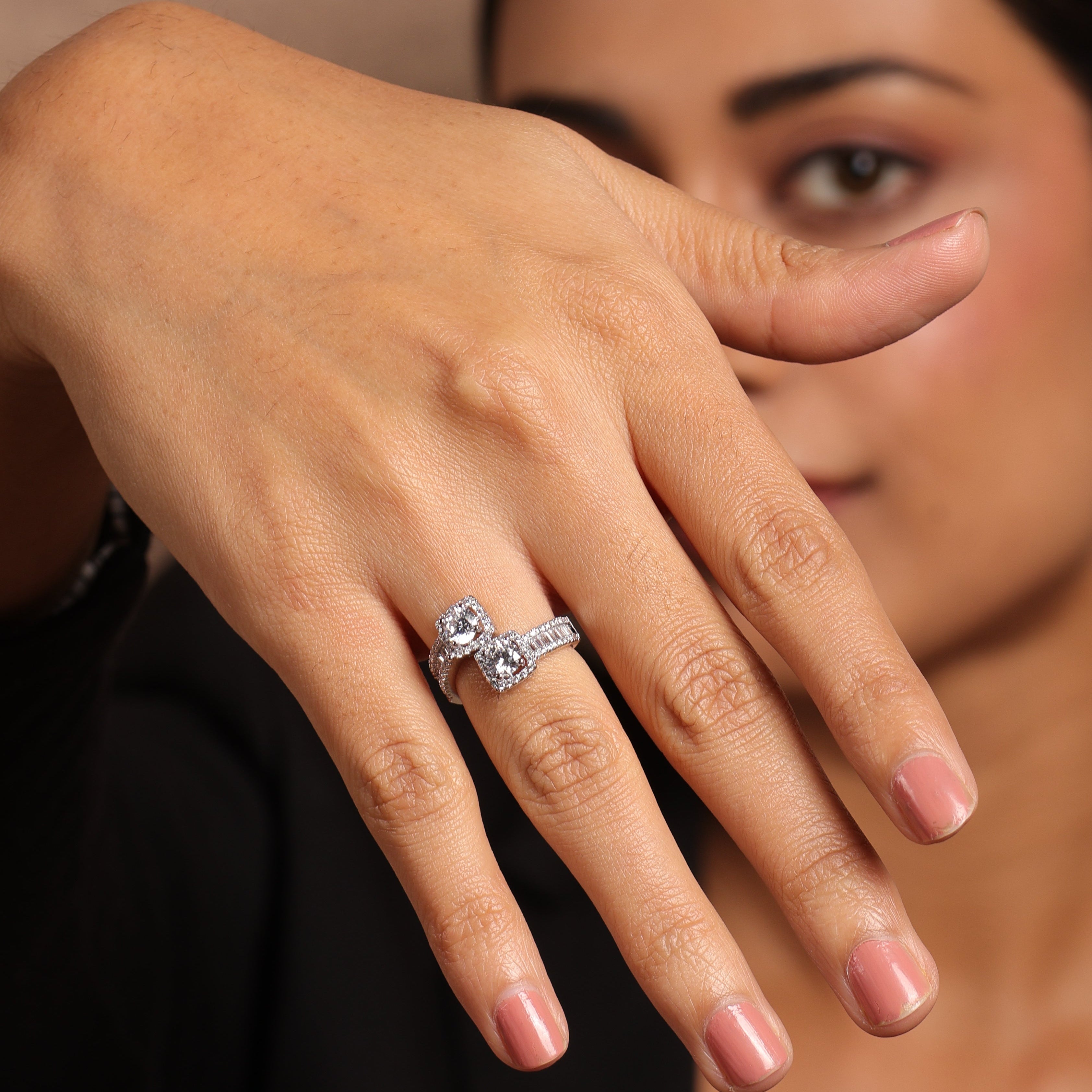 Open CZ Ring