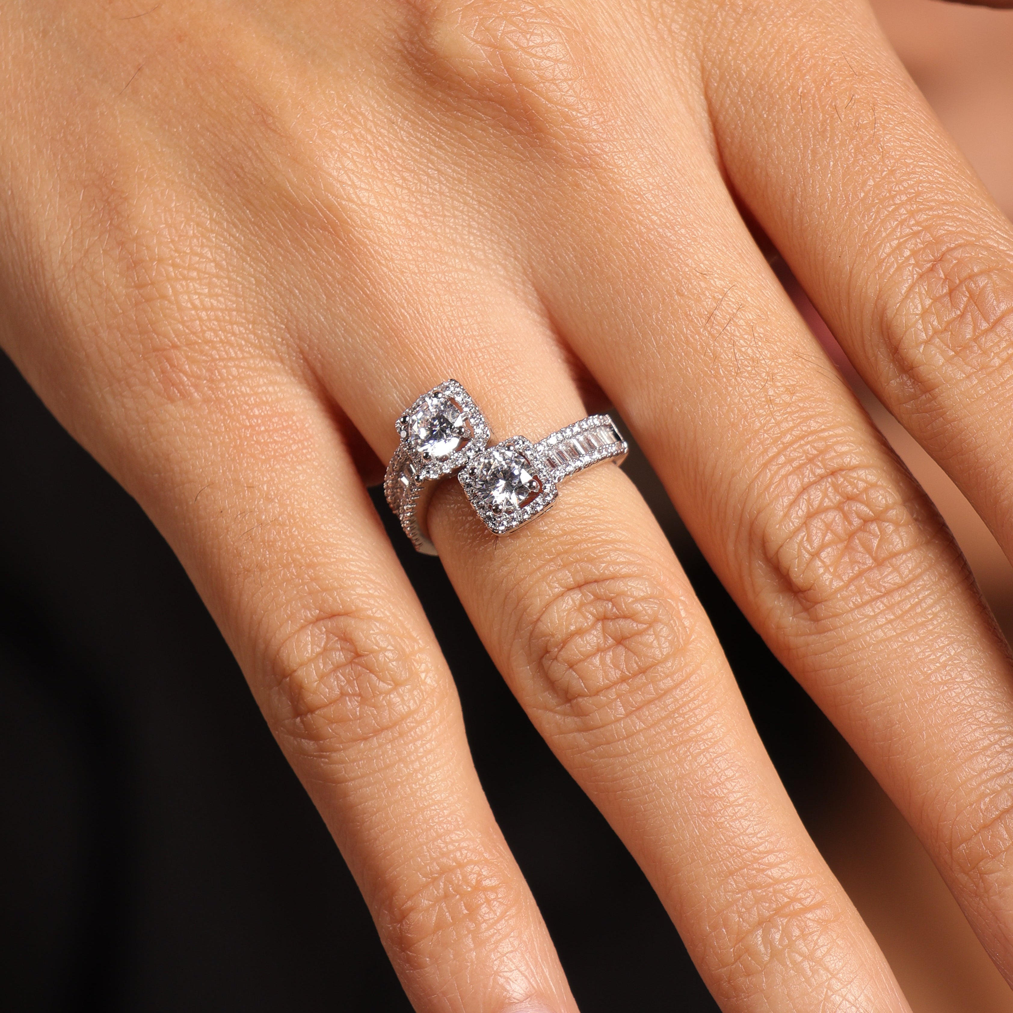 Open CZ Ring