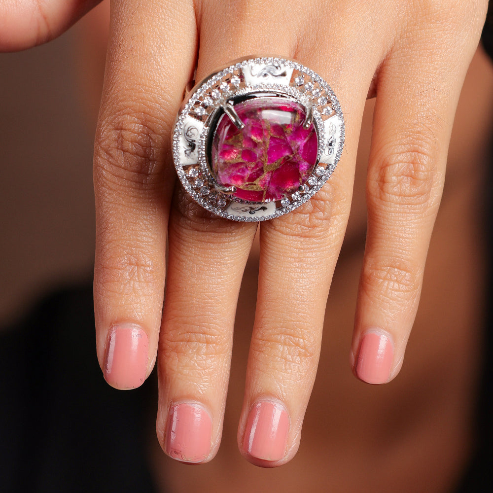 Royal Amethyst Cocktail Ring