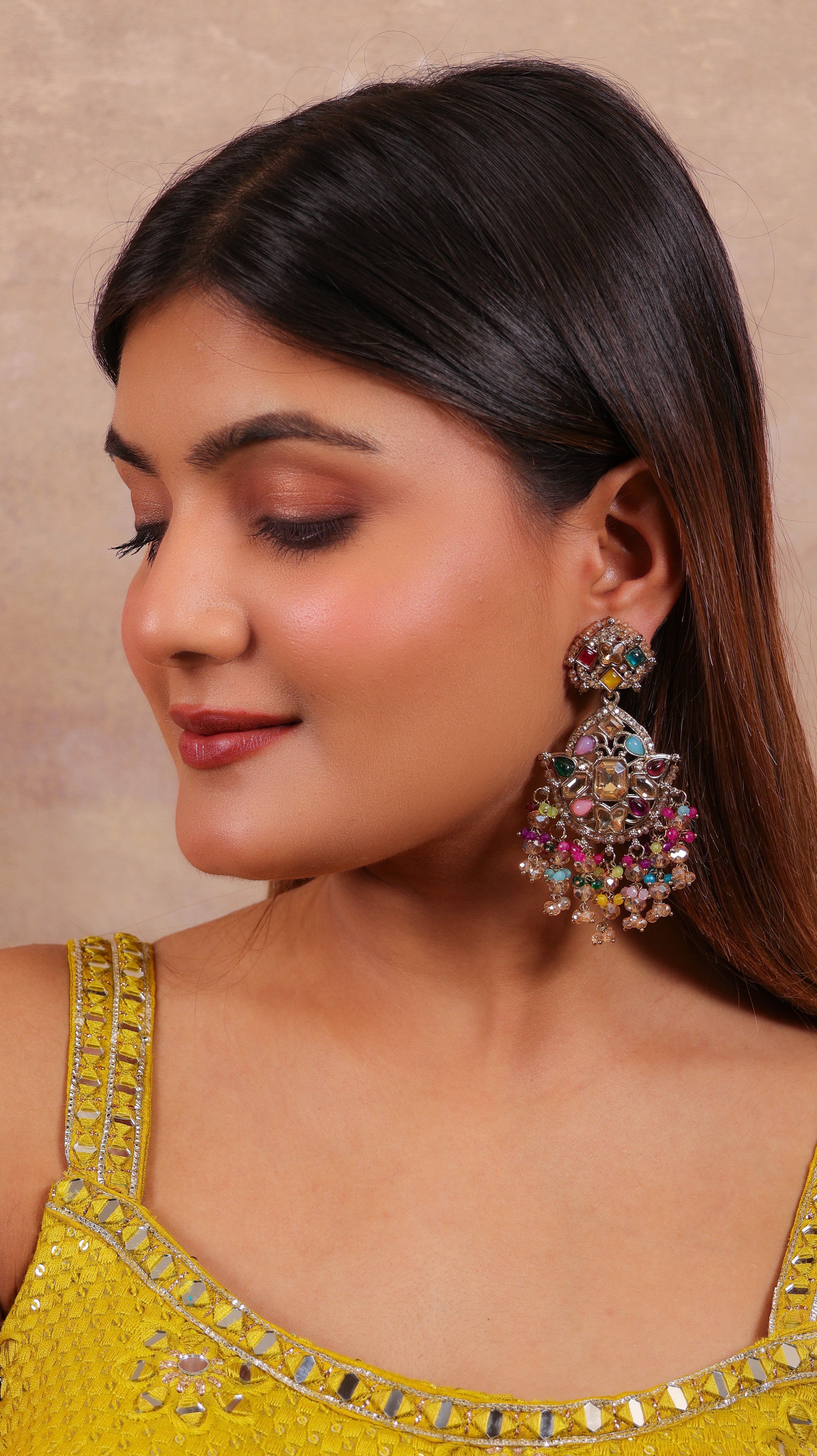 Multi-color Jharna Earrings