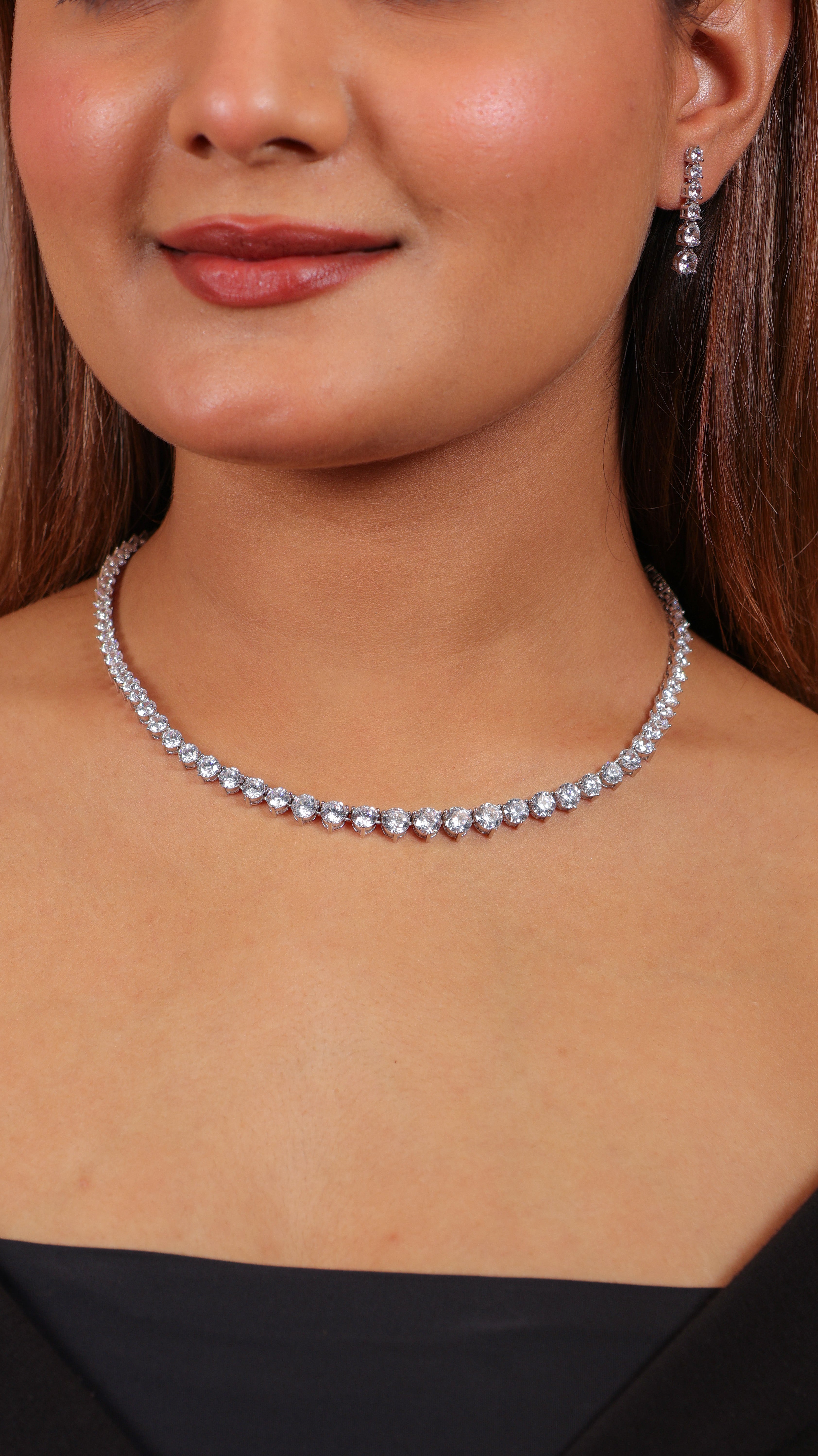 Graduation Tennis CZ Chain