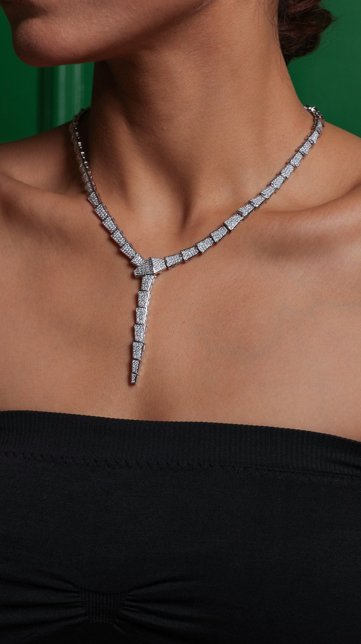 Serpentina CZ Necklace